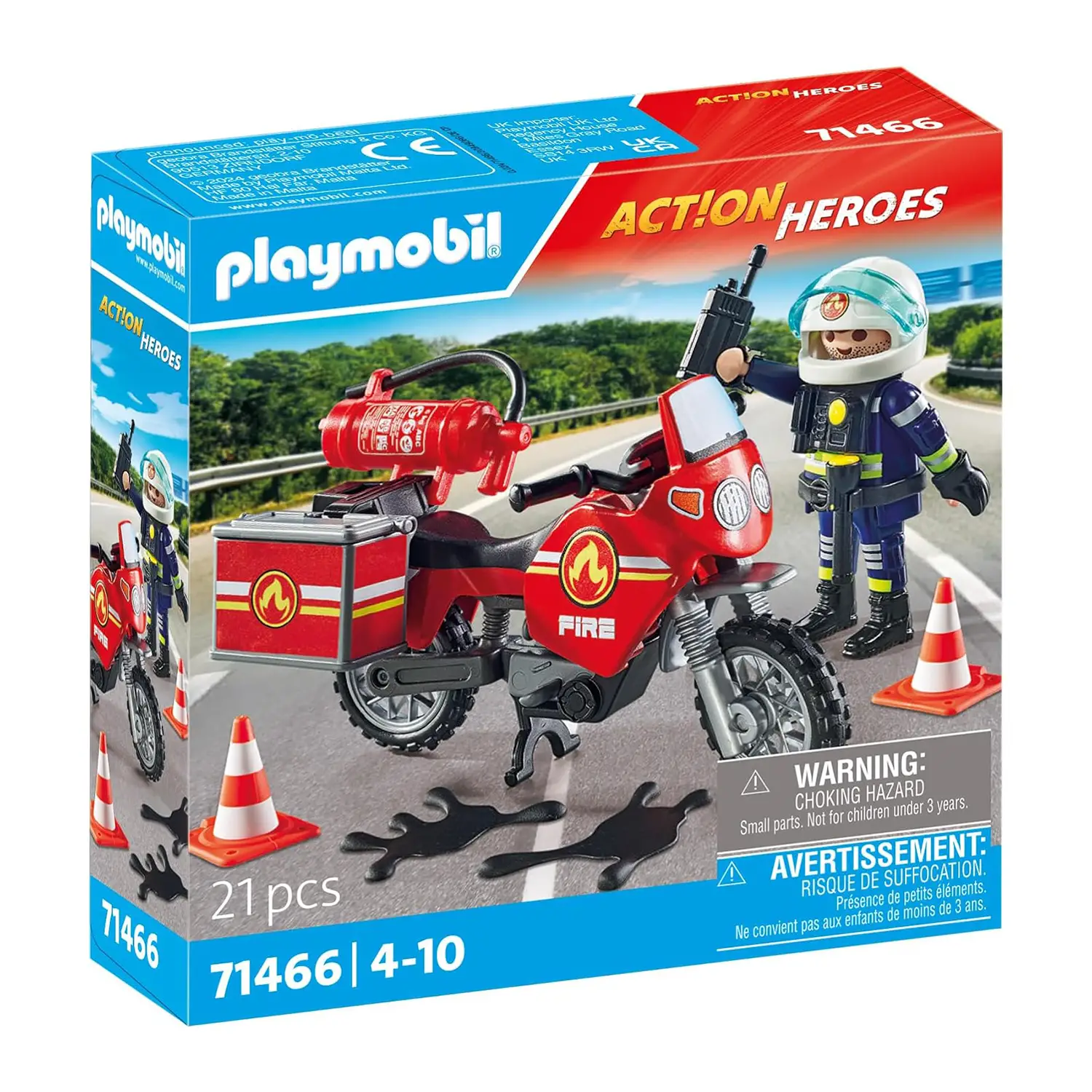 Moto Dei Pompieri Playmobil Action Heroes - playmobil