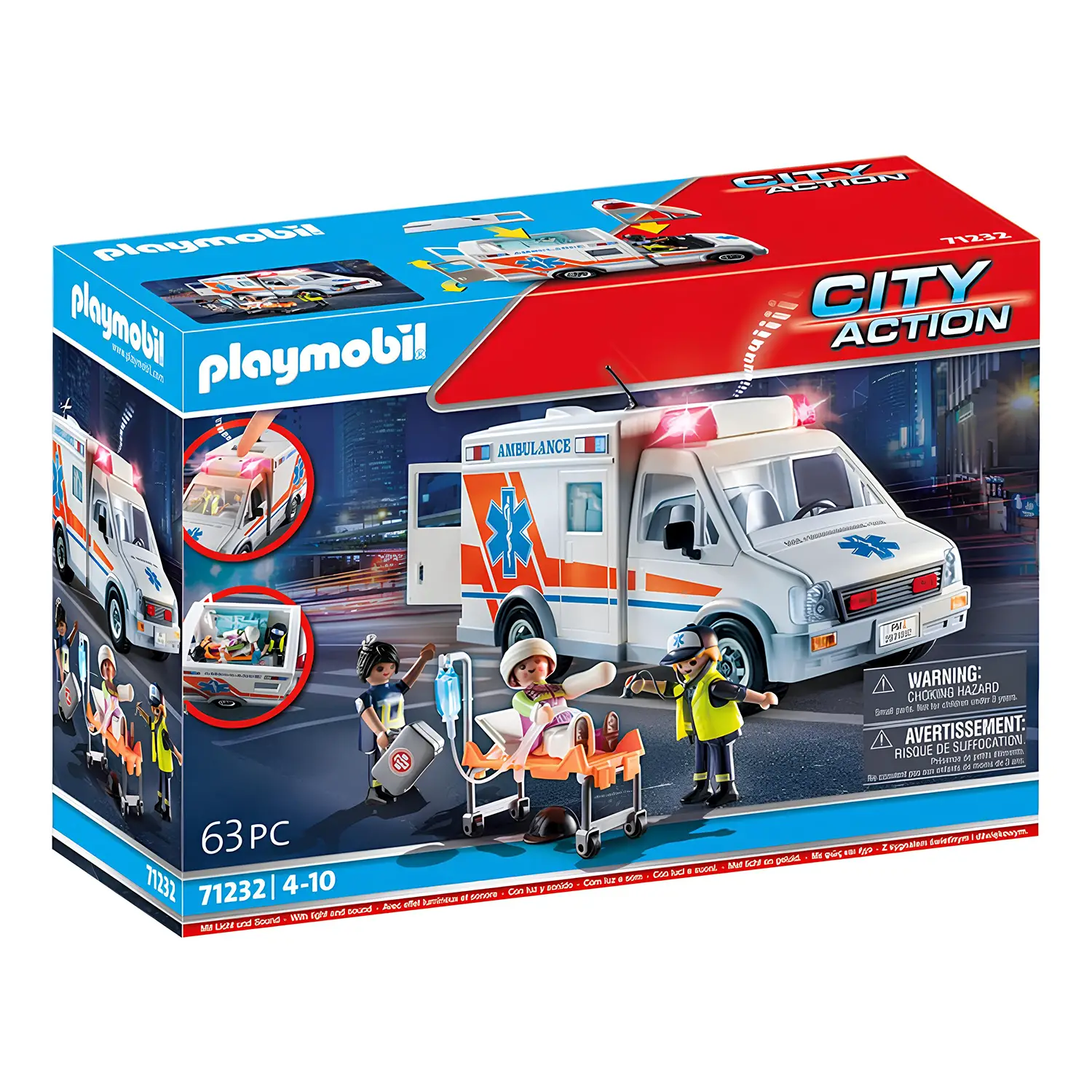 Ambulanza Con Luci E Suoni Playmobil City Action - playmobil
