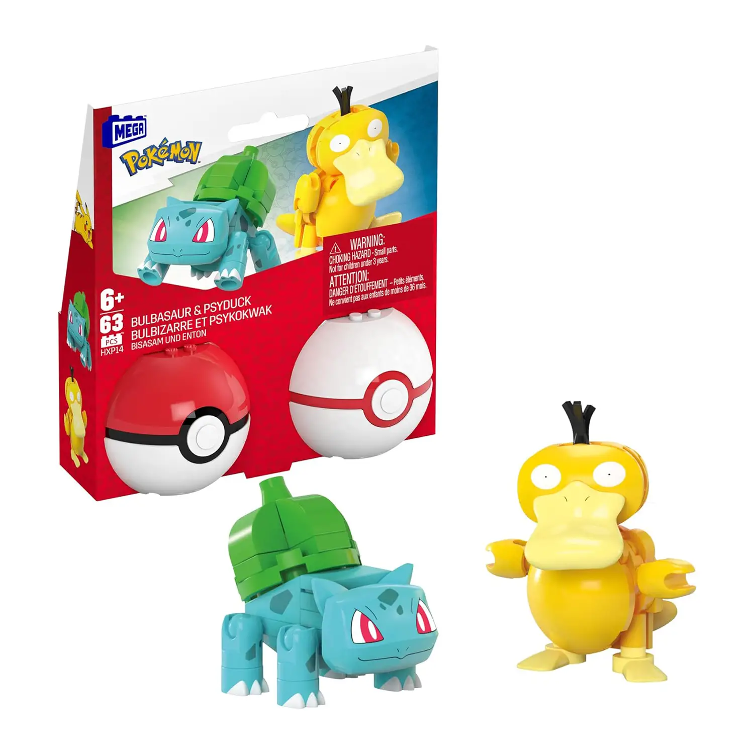 MEGA Pokémon - Set Poké Balls Con Bulbasaur E Psyduck - tematiche