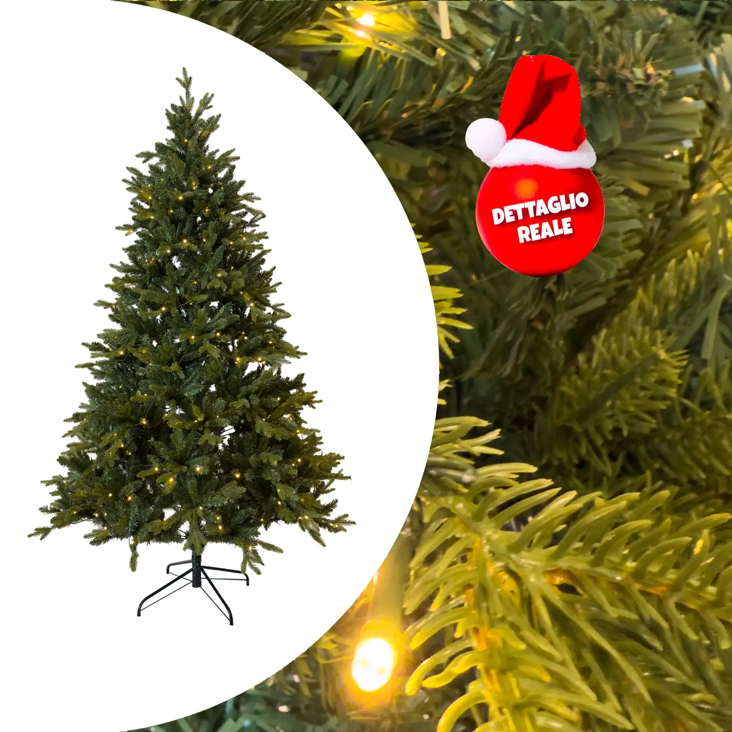 Albero di Natale Covent Garden con 330 microLed - Altezza 210 cm. - alberi