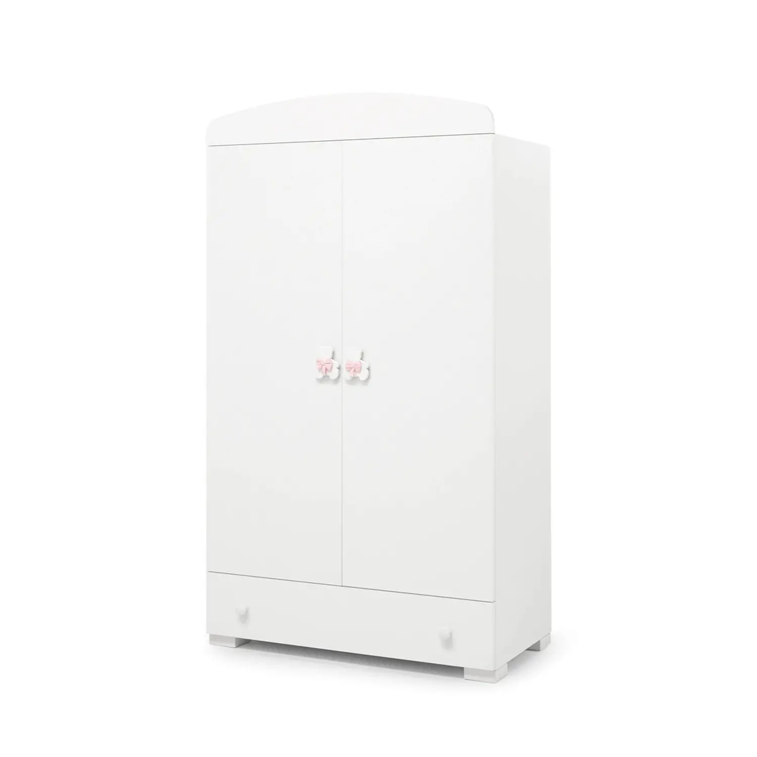 Armadio Dudù Bianco Opaco Fiocco Rosa - collezioni