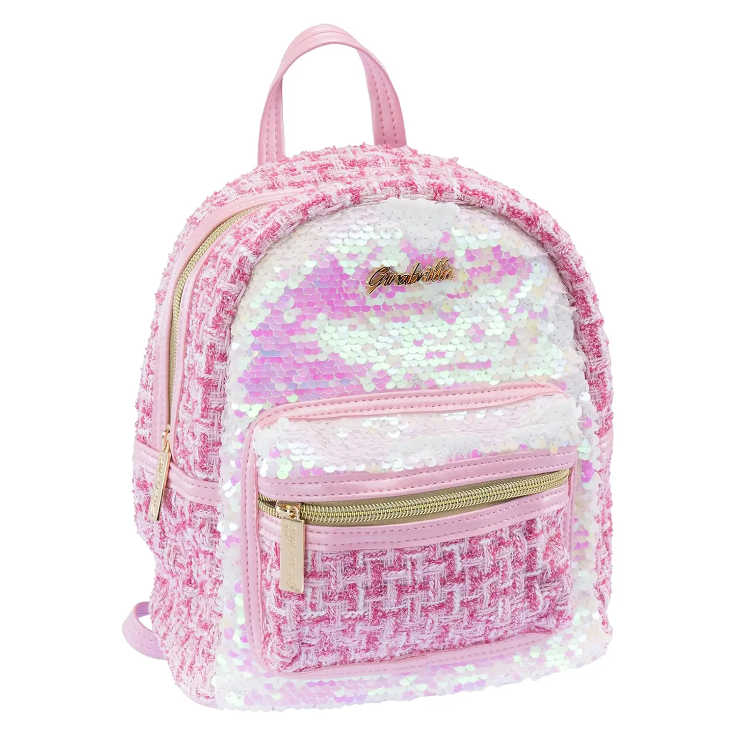 Girabrilla Zaino Tweed Rosa -
