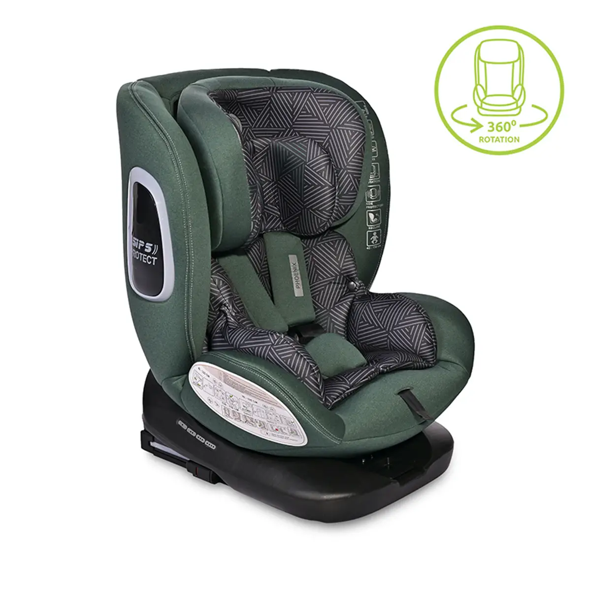 Seggiolino Auto Phoenix I-size Green 40-150cm - bambini 40-150 cm (0-12 anni)