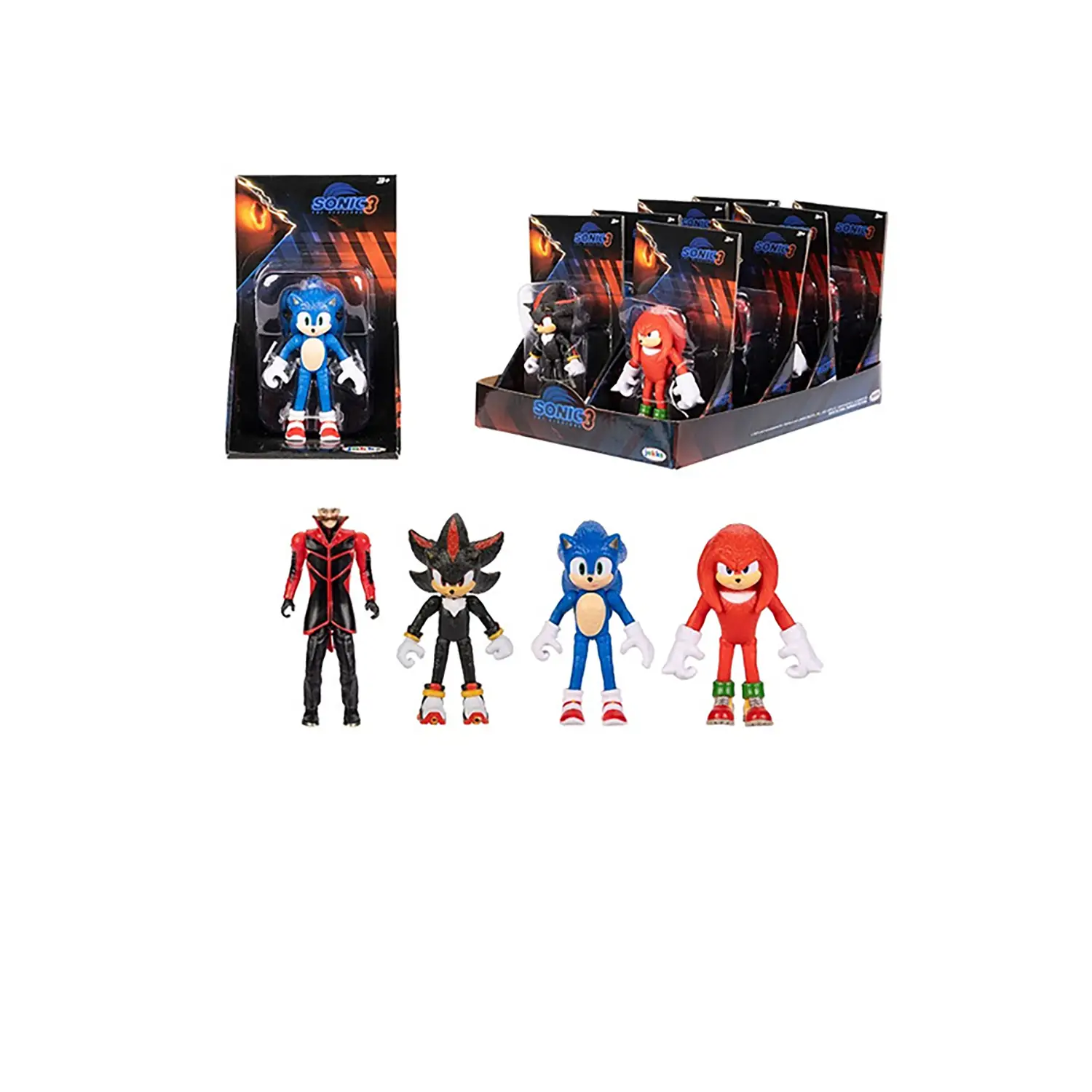 Sonic 3 Movie Personaggi Articolati 6 Cm - action figures ed accessori