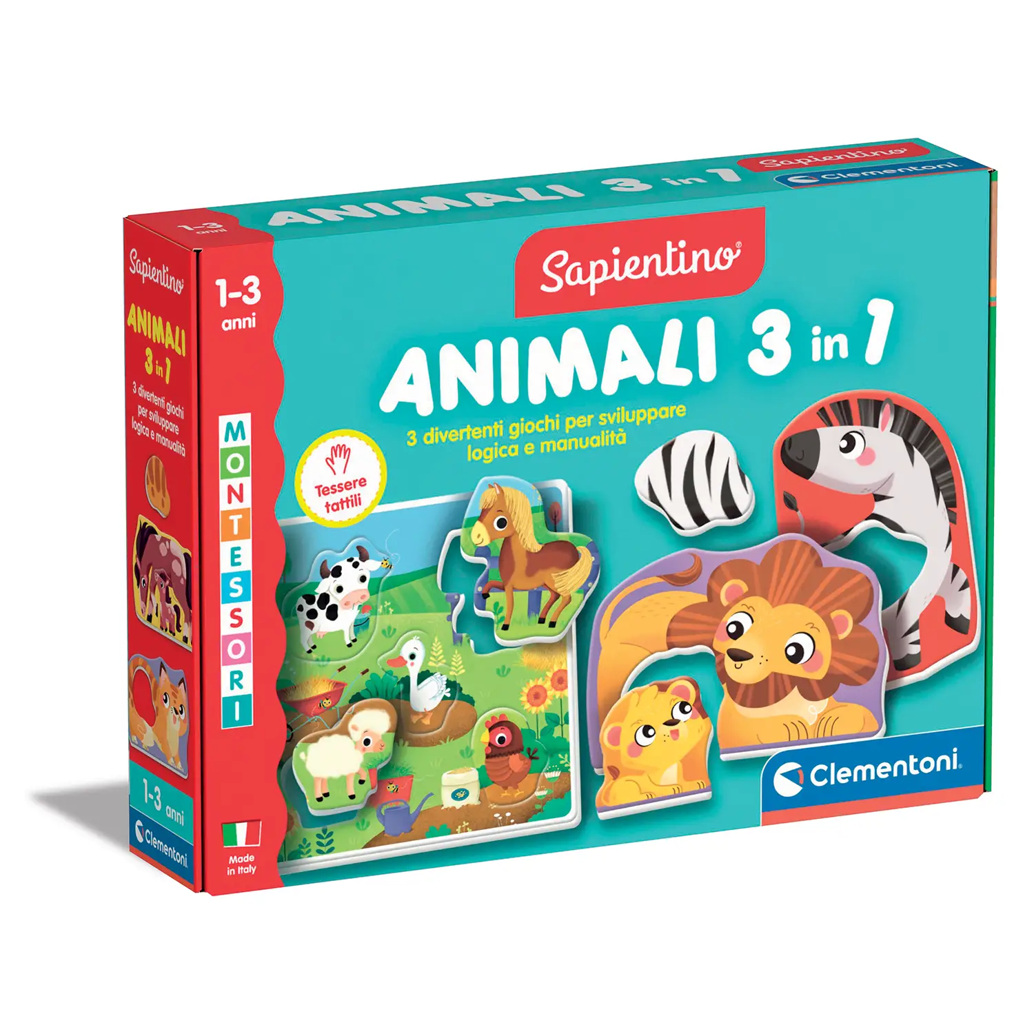 Sapientino Montessori - Animali 3 In 1 - sapientino