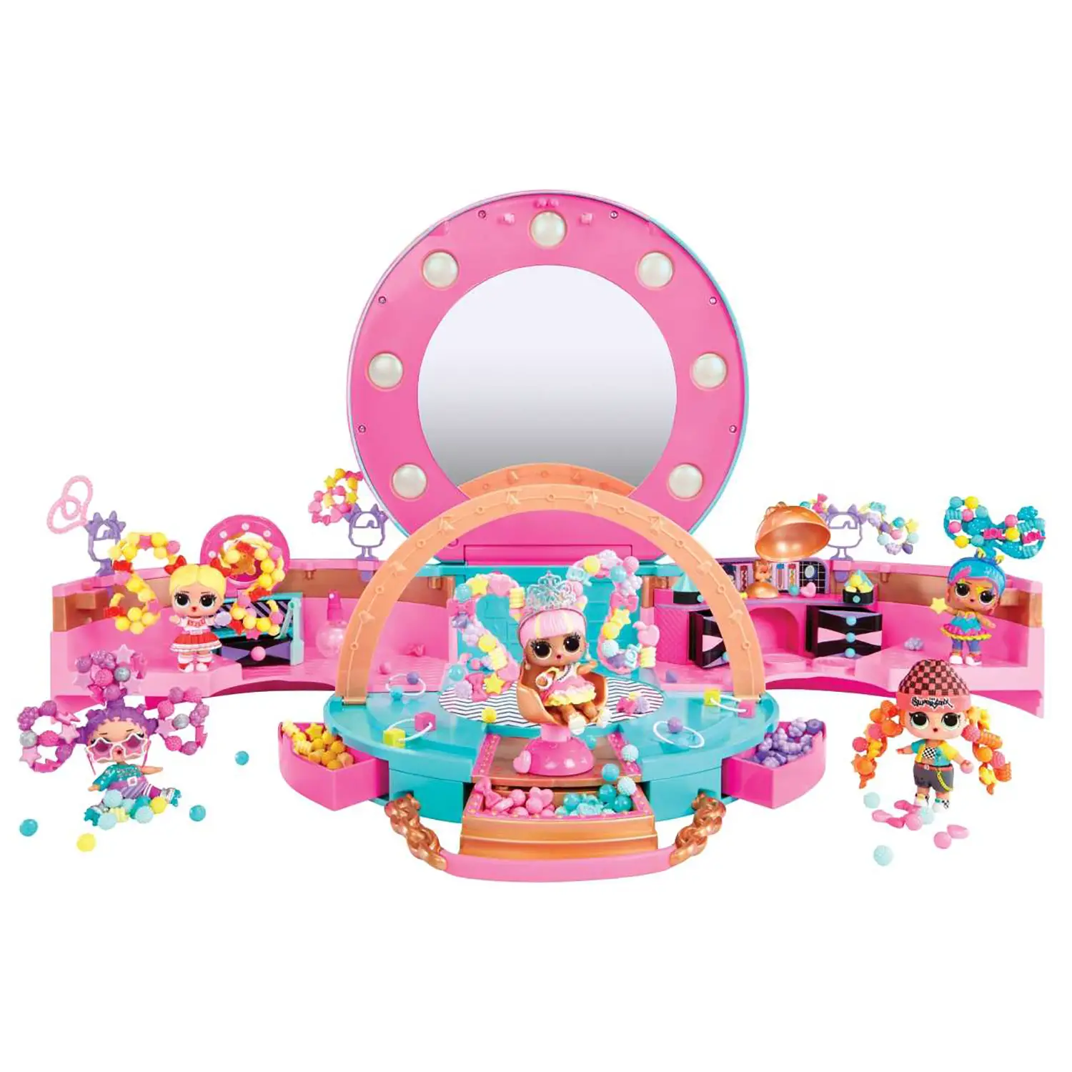 L.O.L. Surprise! Hair Beads Salon Playset con Bambola e Perline Ora a un Prezzo Super Scontato! - collezionabili bambina