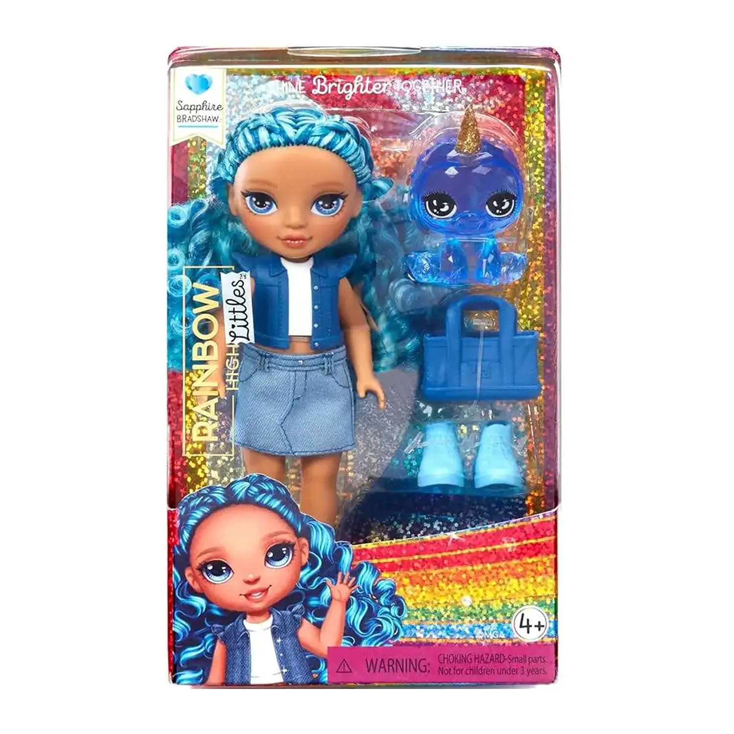 Rainbow High Littles Dolls - Sapphire Blu - collezionabili bambina