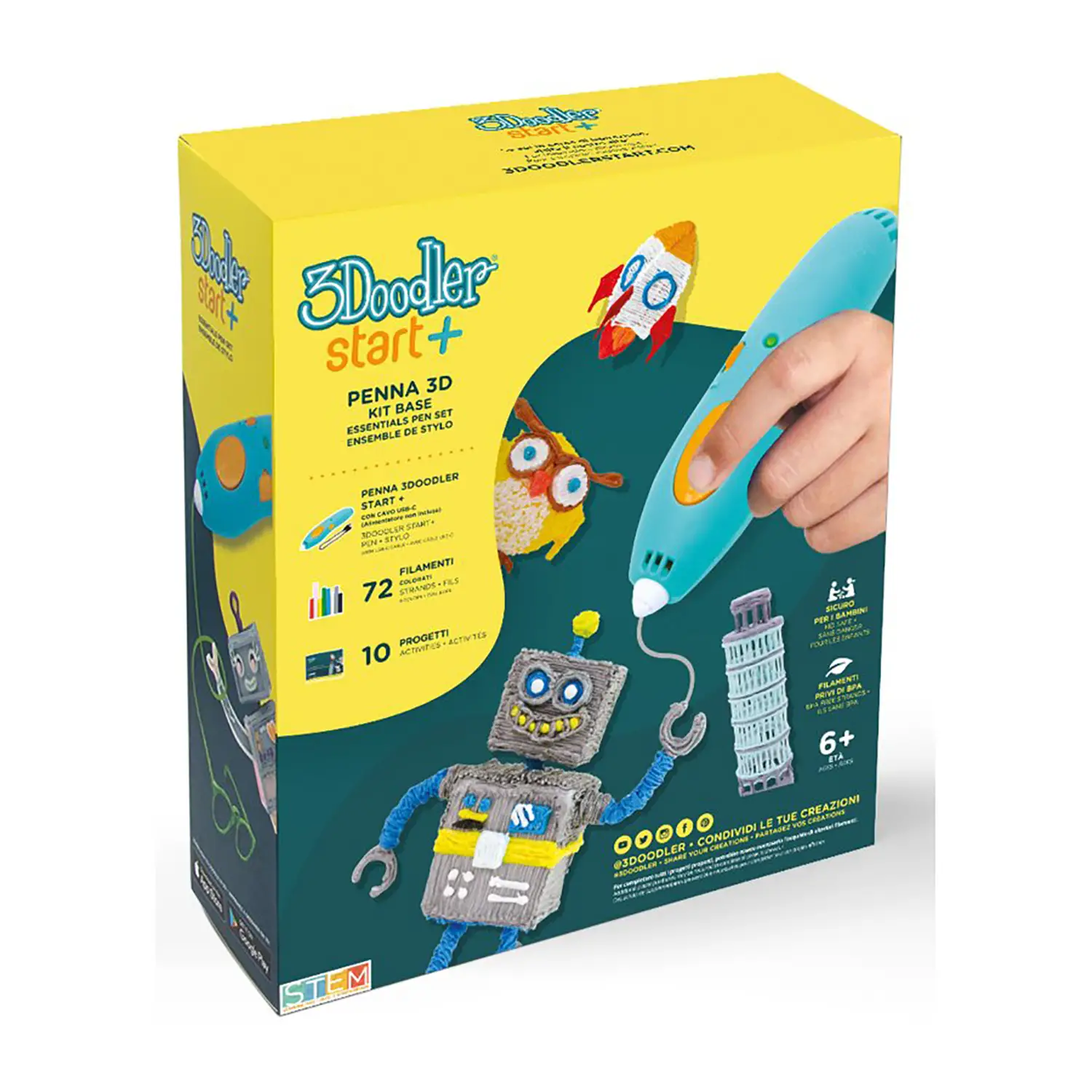 3Doodler Start Con Penna 3D - creatività