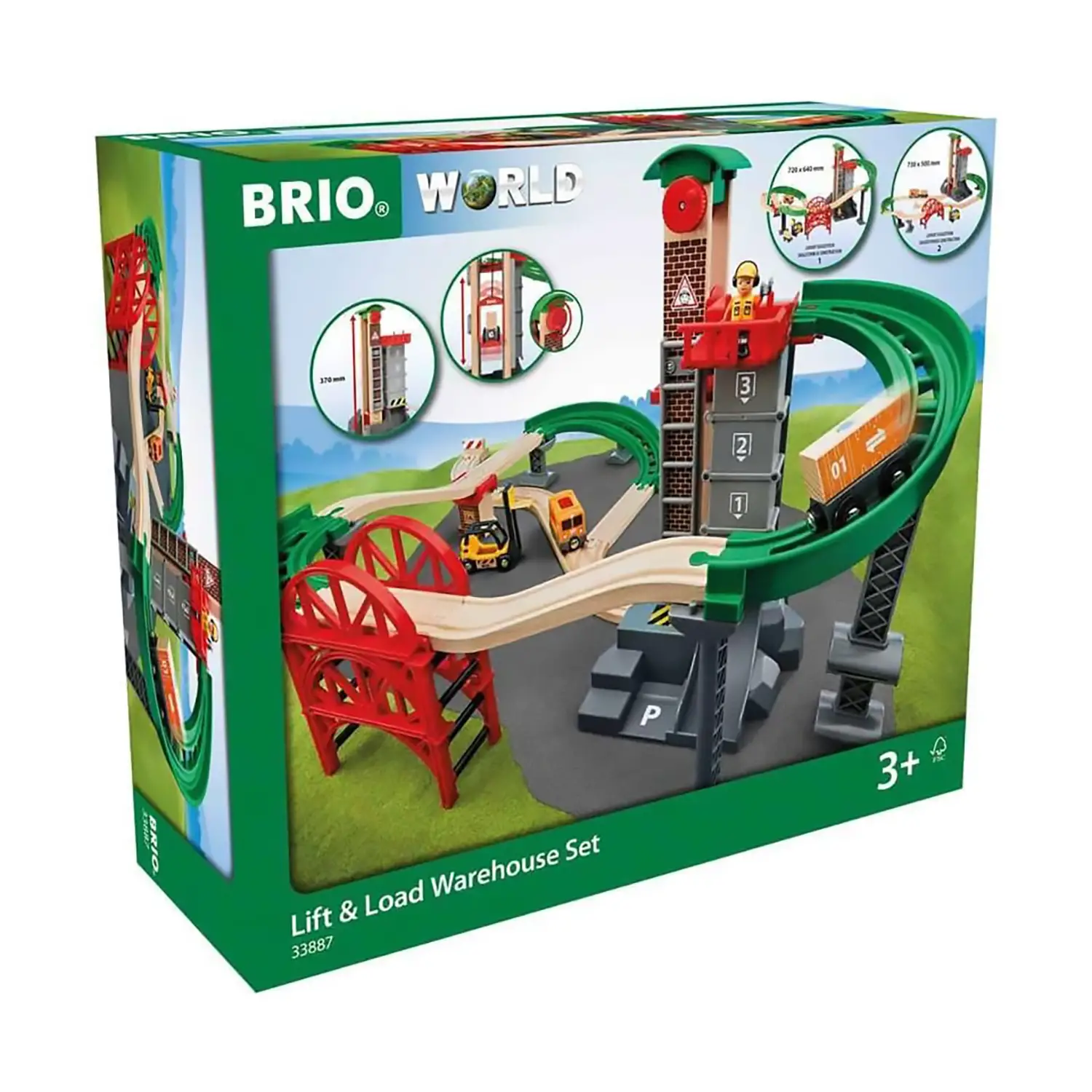 Brio Set Magazzino Sollevo & Carica - Costruzioni in legno