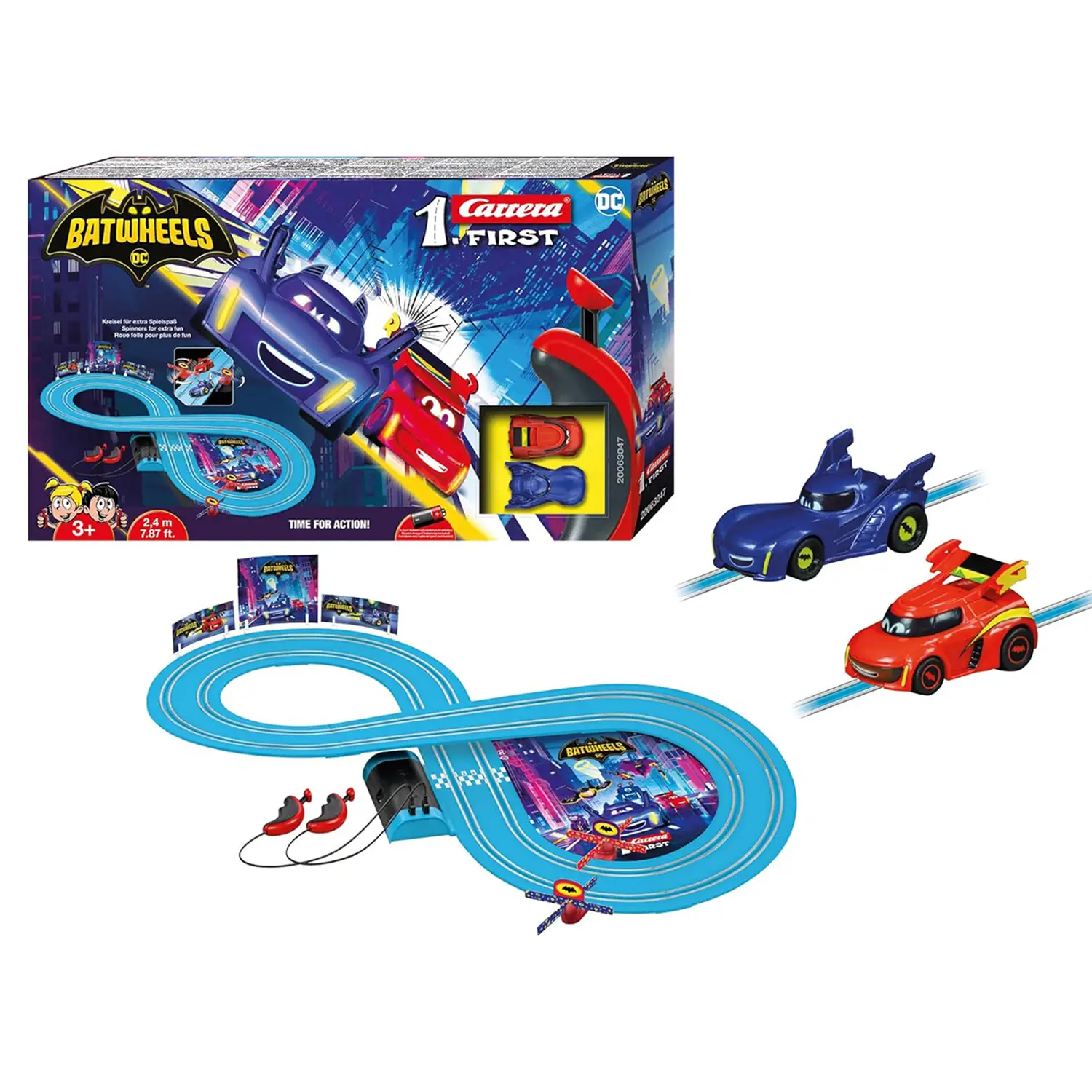 Pista Batwheels Time For Action Carrera 1 First - Veicoli, garage e piste