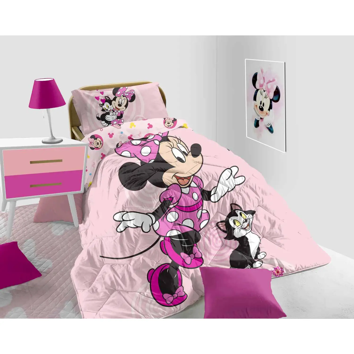 Trapunta 1 Piazza Piazzata Minnie - biancheria casa