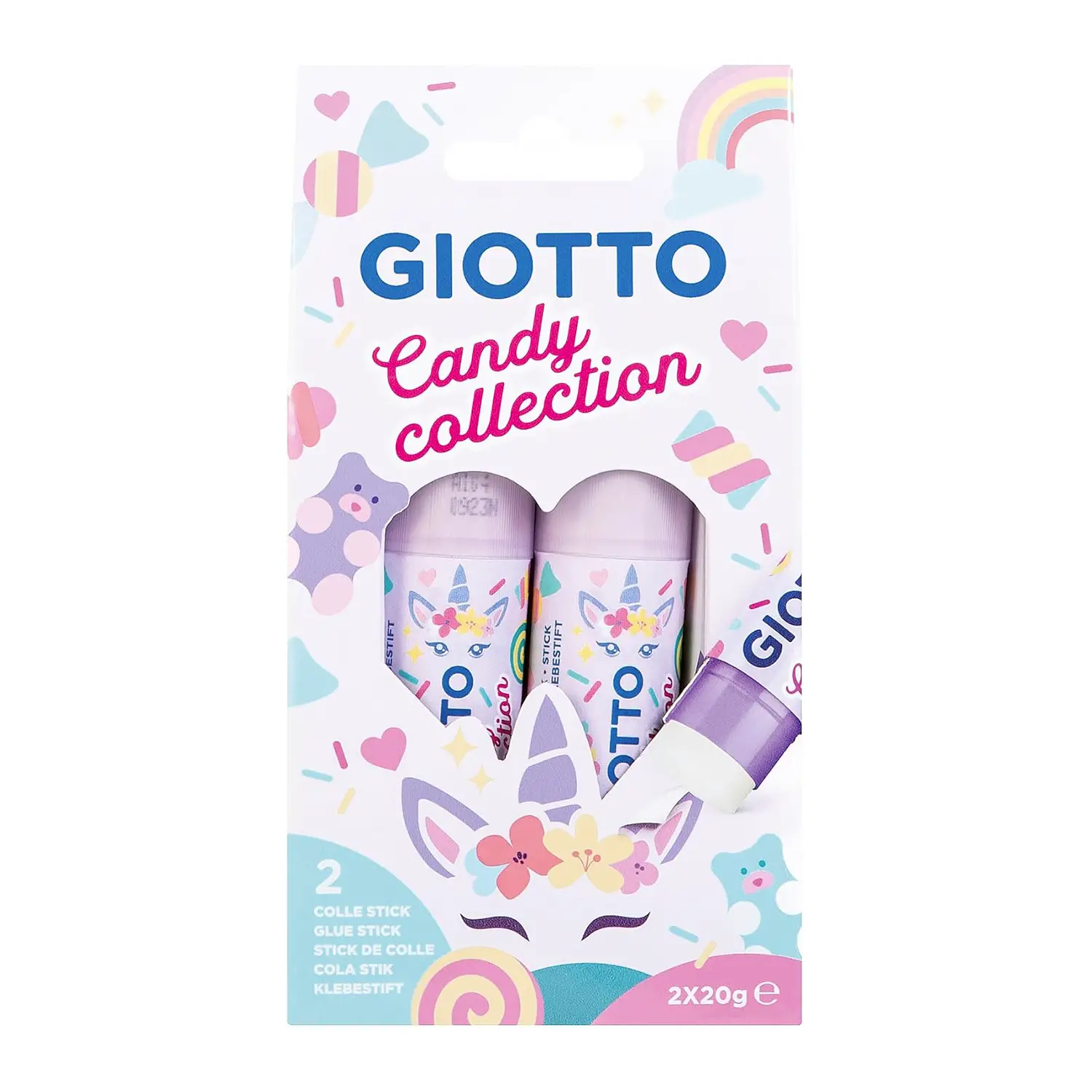 Giotto Colla Stick Candy Collection 2PZ - Nastri adesivi e colle