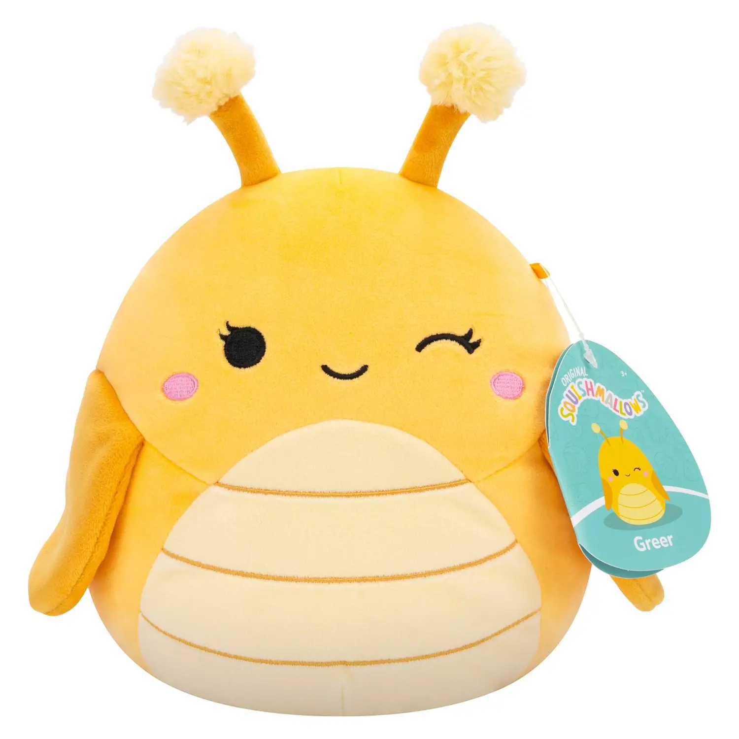 Squishmallows Personaggio 20 Cm: Greer la Cavalletta - peluches 0/36 mesi