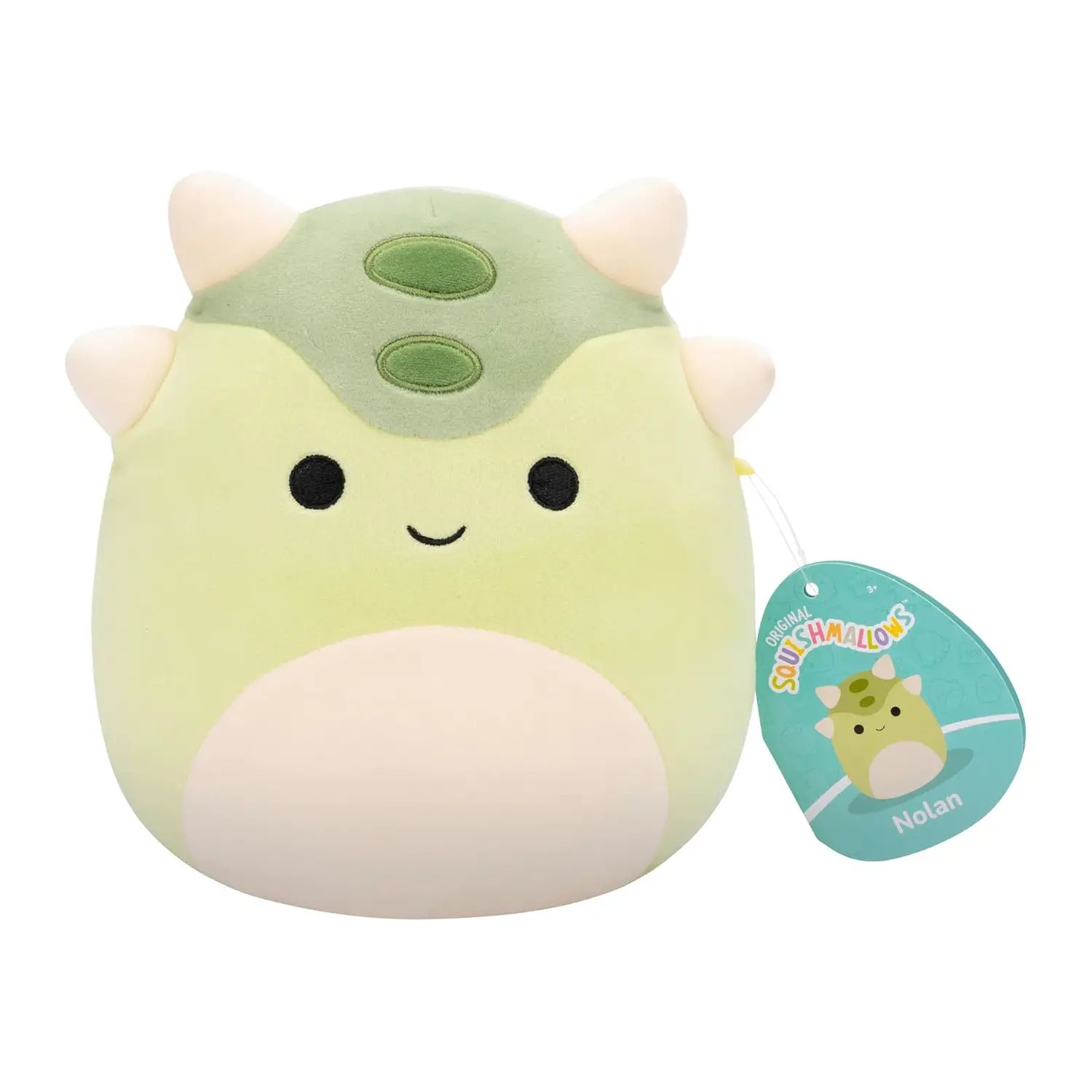 Squishmallows Personaggio 20 Cm: Nolan il Dinosauro corazzato - peluches 0/36 mesi
