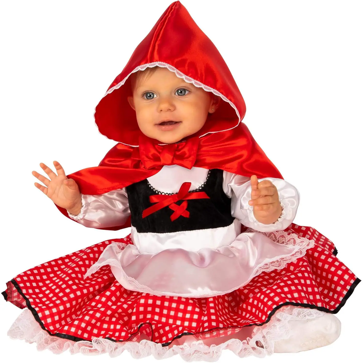 Costume Cappuccetto Rosso per Bambini - Taglia Toddler - 1/2 Anni - abiti bambino e bambina