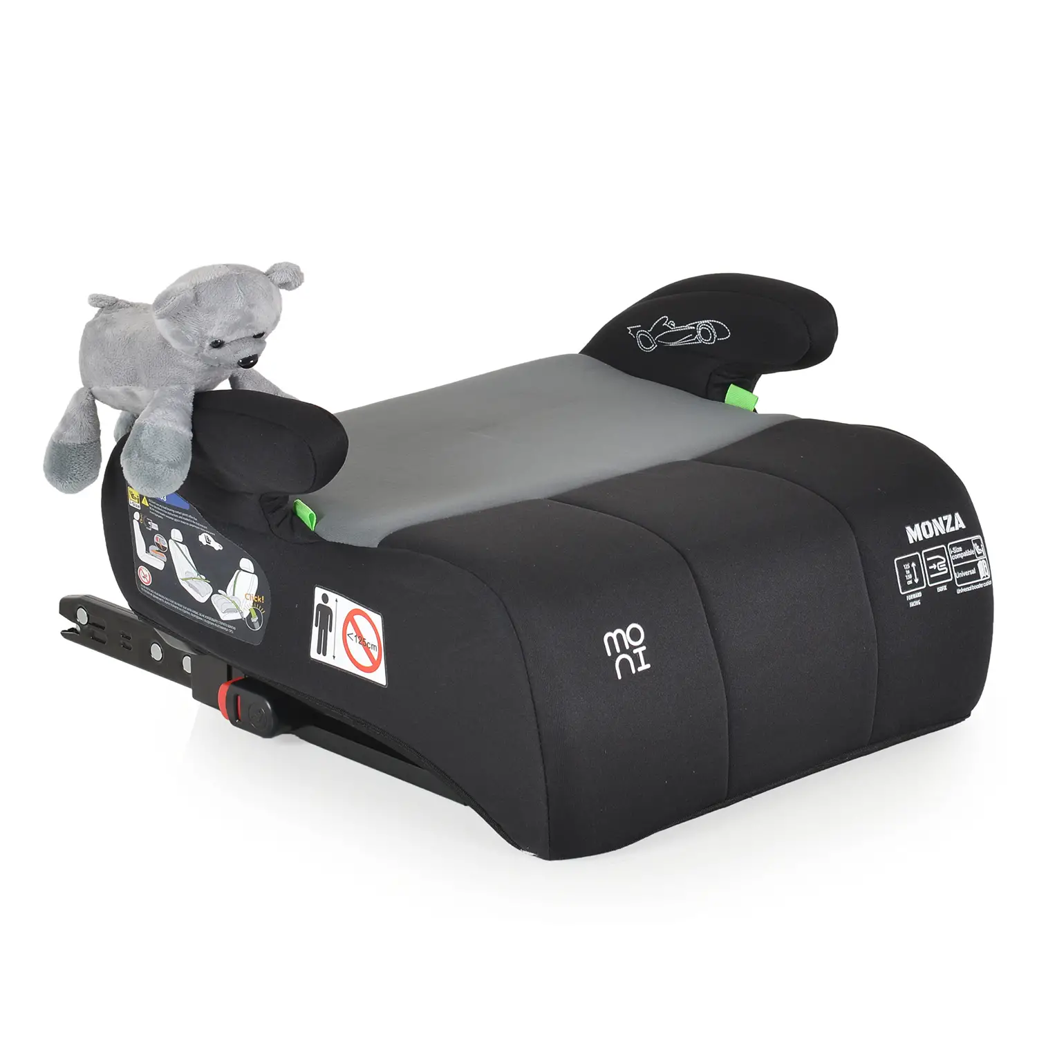 Seggiolino Auto Monza Grigio 125-150 Cm - bambini 100-150 cm (4-12 anni)