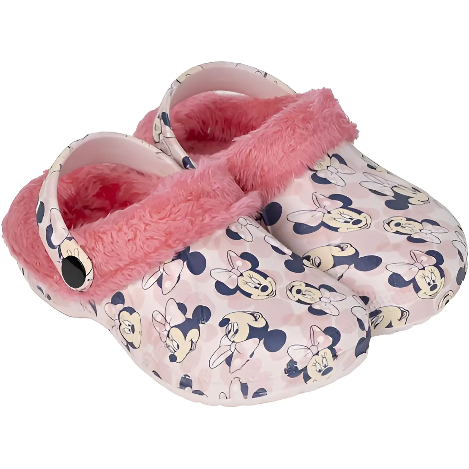 Pantofole in Pile Rosa Minnie Taglia 30/31 - biancheria casa