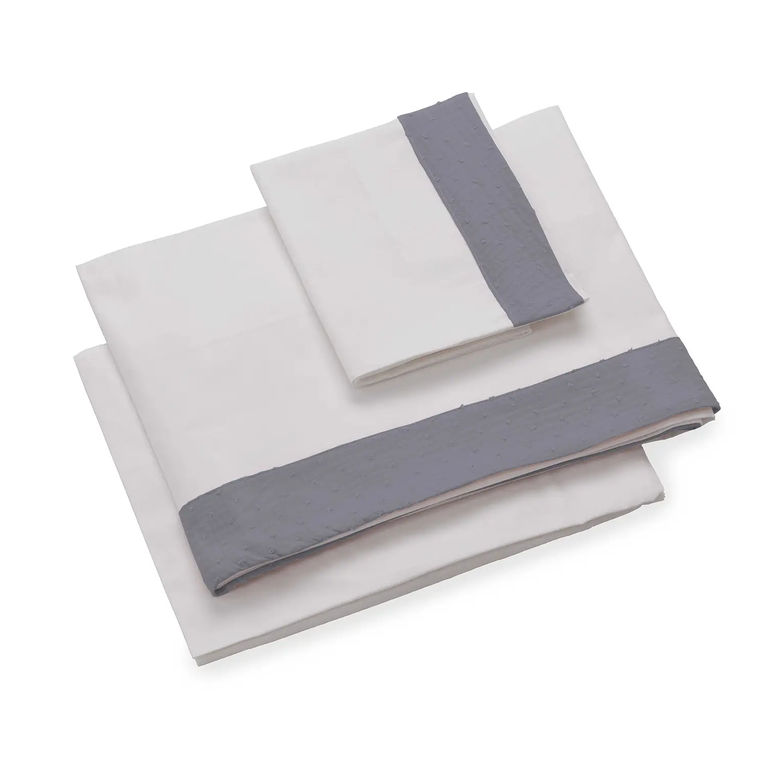 Infinito Set Lenzuola Culla 3 Pezzi Plumetì Grigio Italbaby - lenzuolini