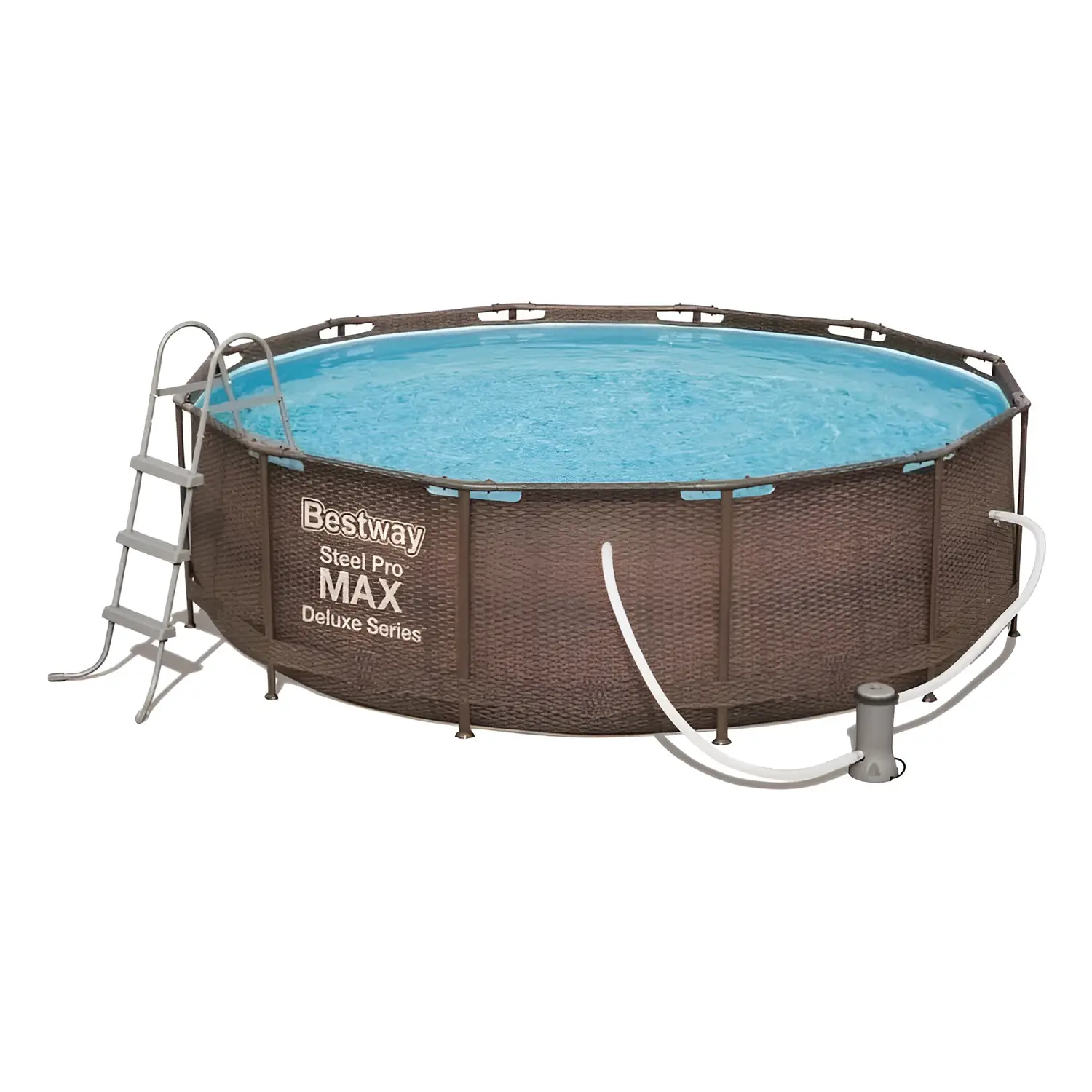 Piscina Steel Pro Max Rattan Cm. 366x100, Cap. 9,150L - piscine rigide