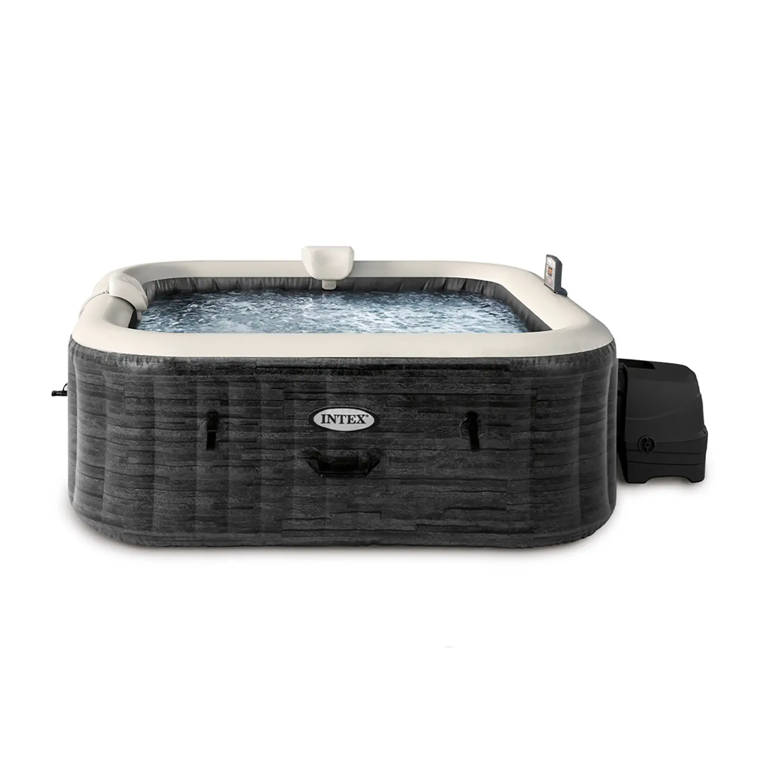 Bubble Massage Set Greystone Deluxe 6 Posti Quadrata Cm 196X196X71 Con Pompa, Riscaldatore - piscine gonfiabili