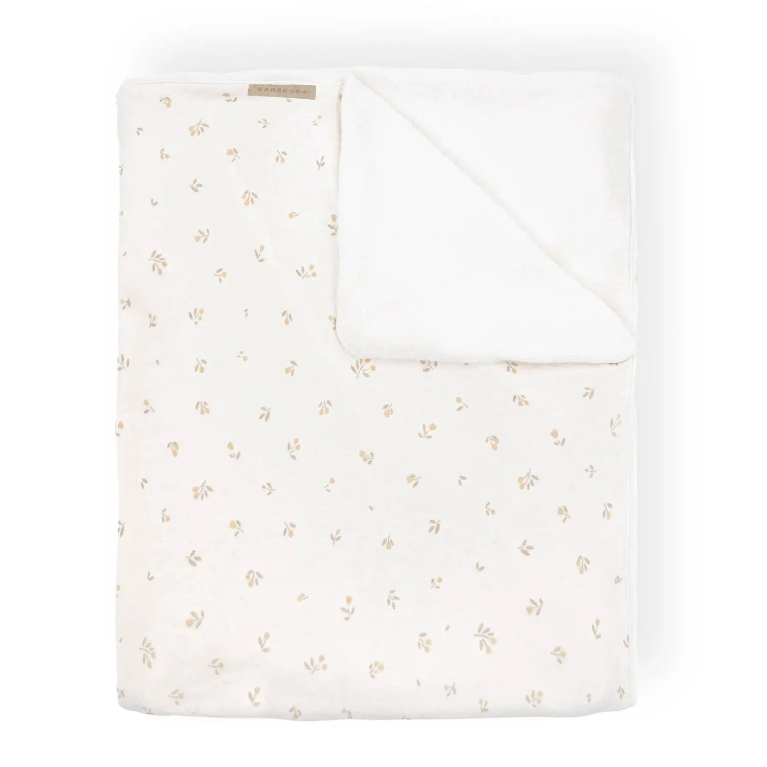 Coperta Lettino 100x140 Jersey Print con Spugna Peluche Tulips Bamboom - lenzuolini