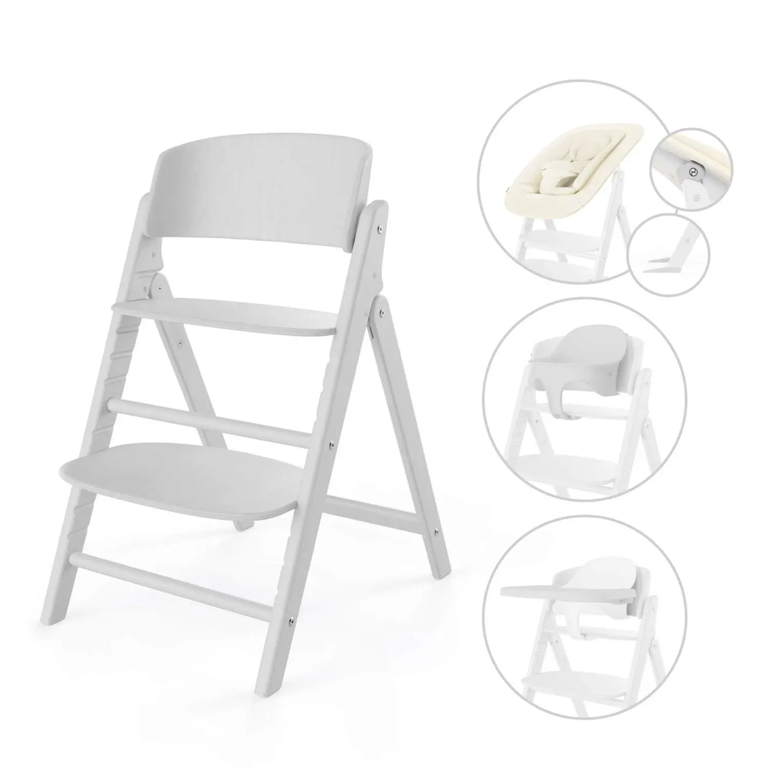 Seggiolone Click & Fold 4in1 all white Cybex - seggioloni