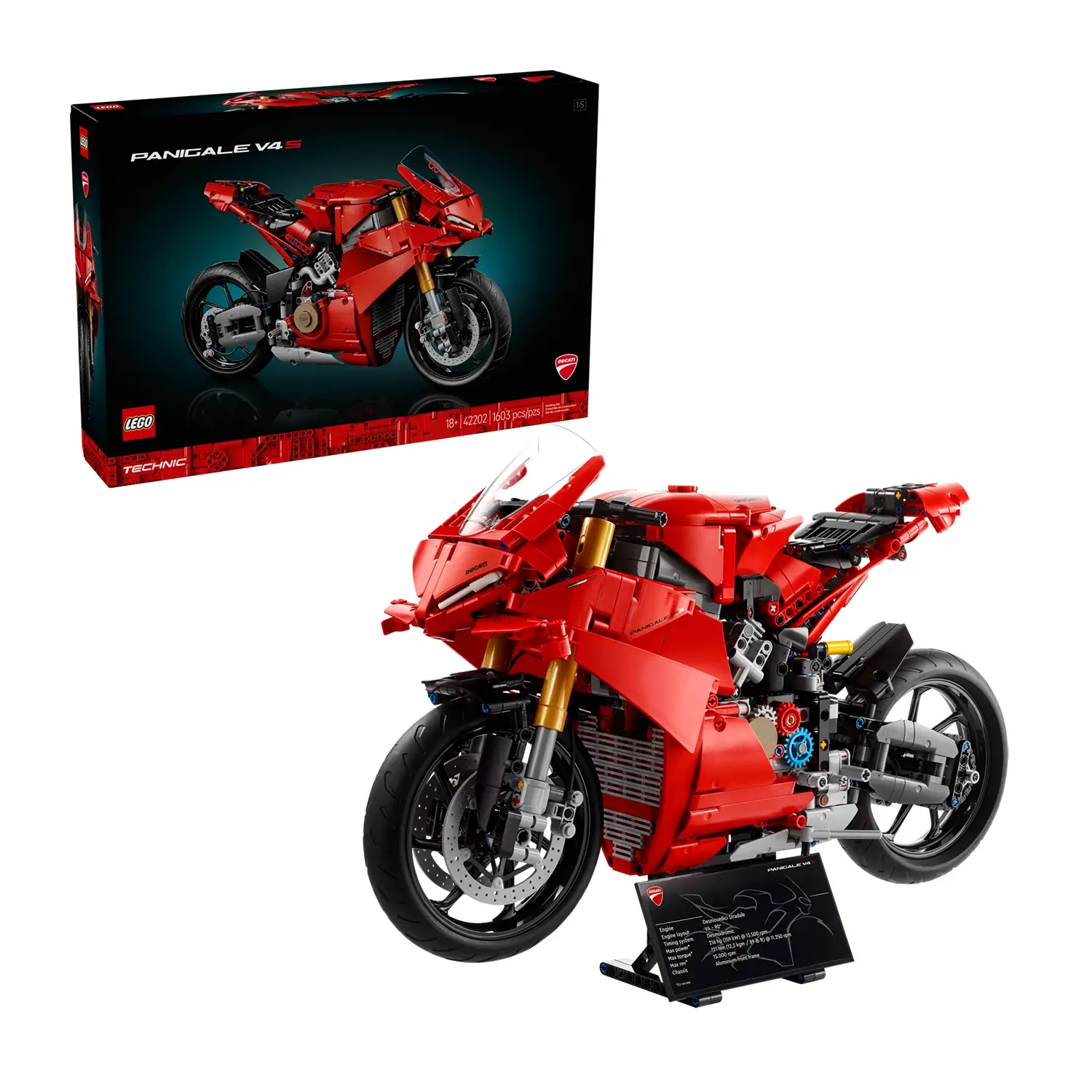 Lego Technic Motocicletta Ducati Panigale V4 S 42202 - lego