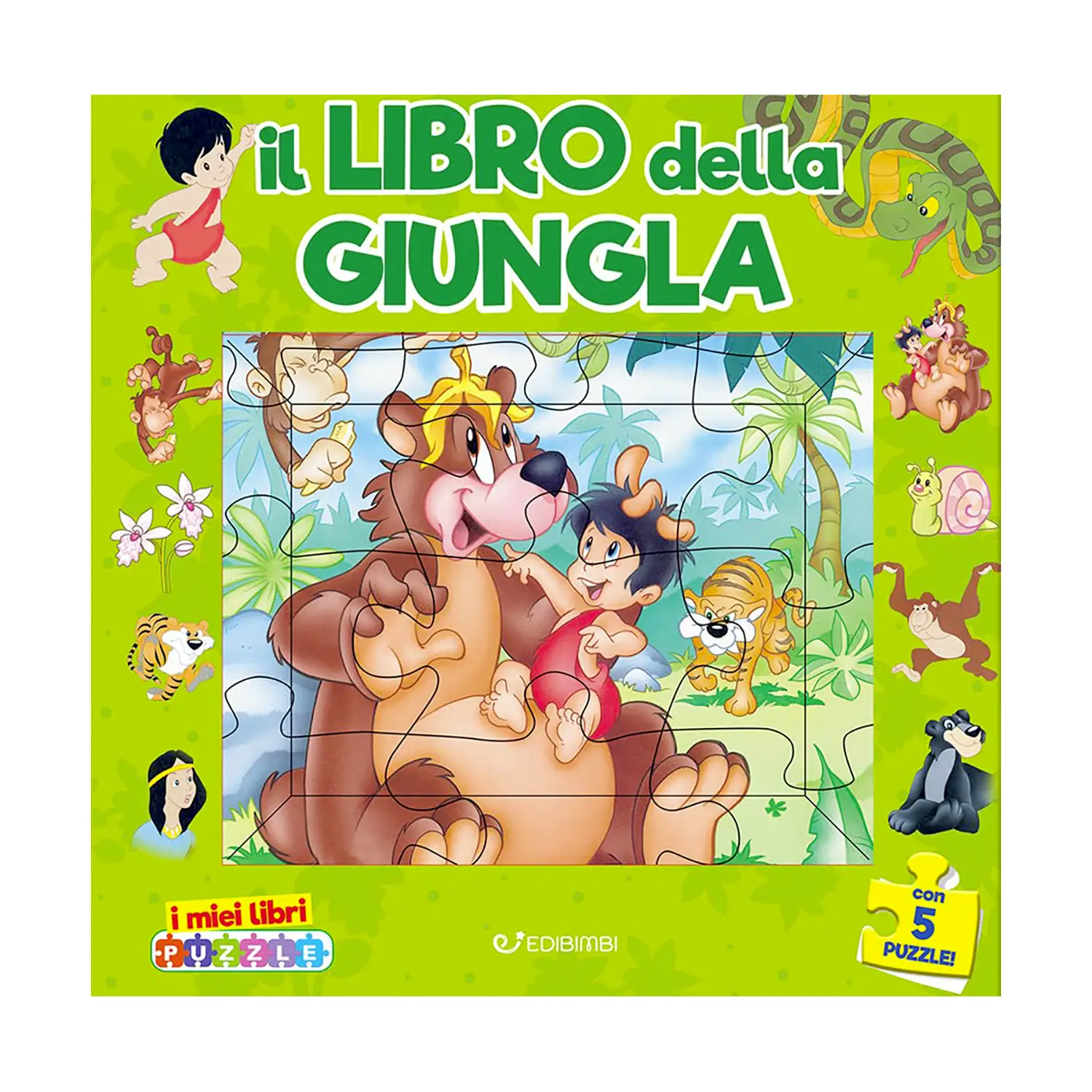 I Miei Libri Puzzle: Il Libro Della Giungla - Prima biblioteca
