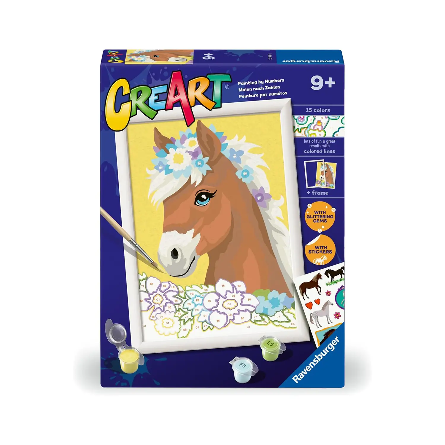 Ravensburger CreArt – Pesci Innamorati, Dipingere con i Numeri - creatività