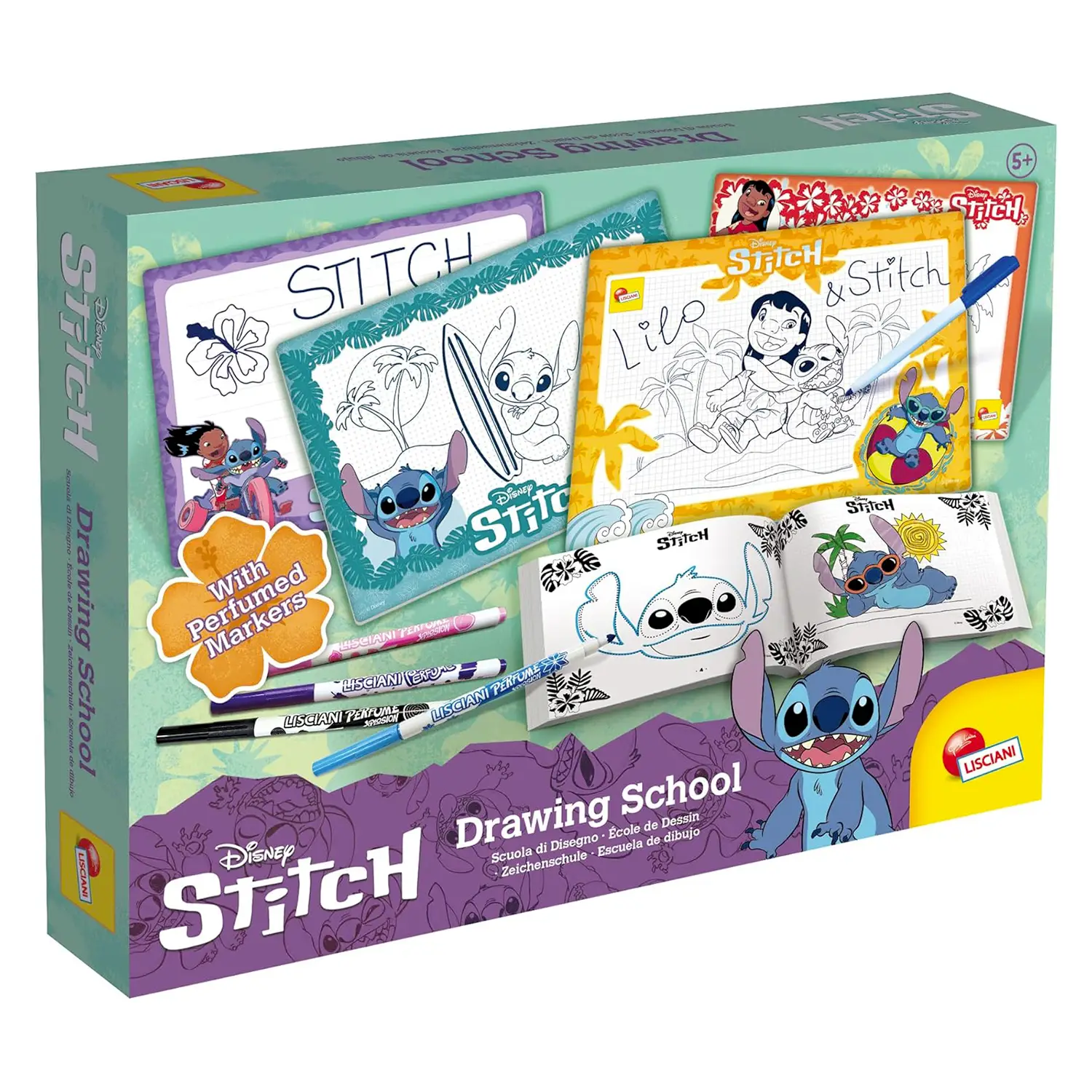 Stitch Impara A Disegnare Quaderno Didattico Interattivo - Giochi di Abilità