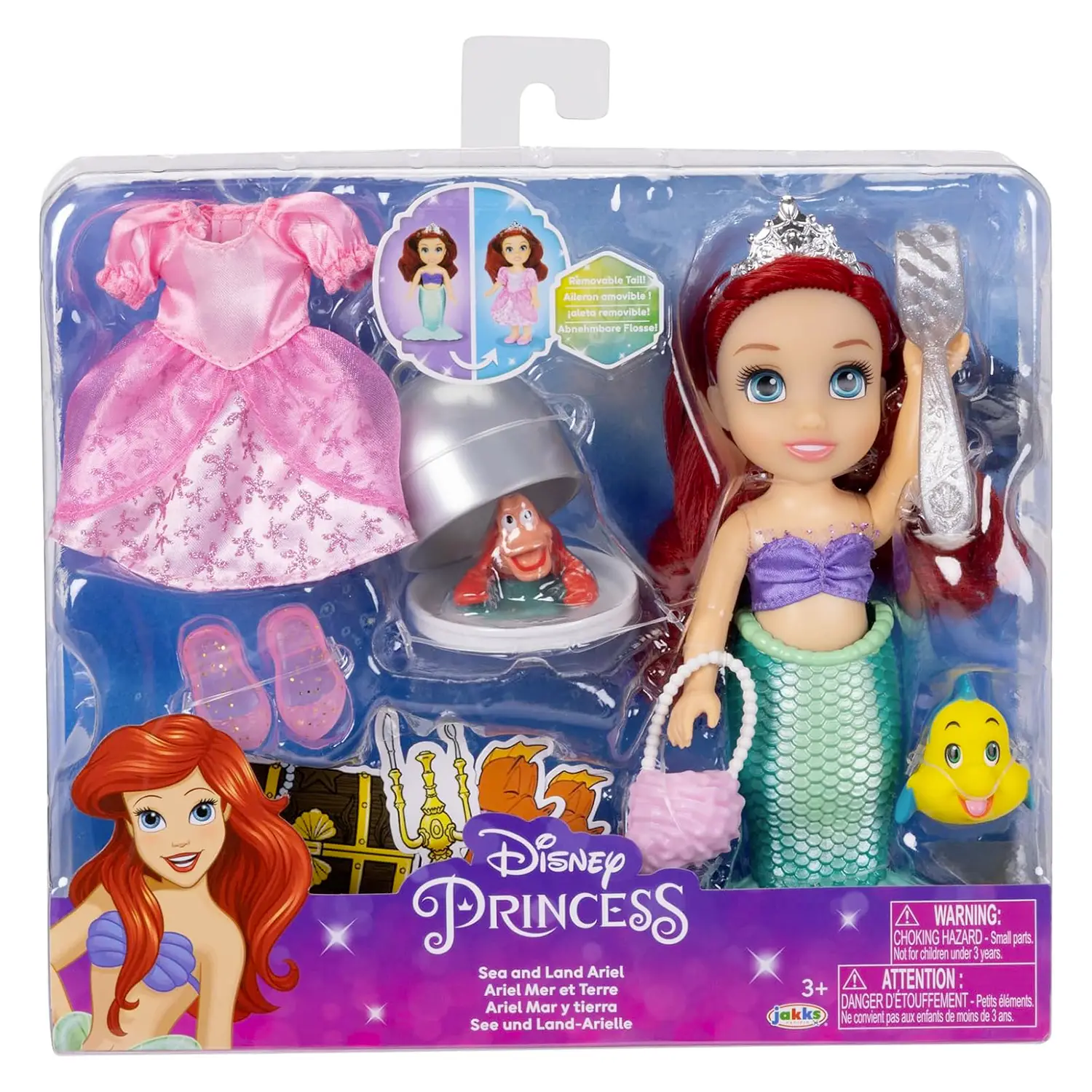 Disney Princess Bambole 15Cm Con Accessori - Ariel - collezionabili bambina