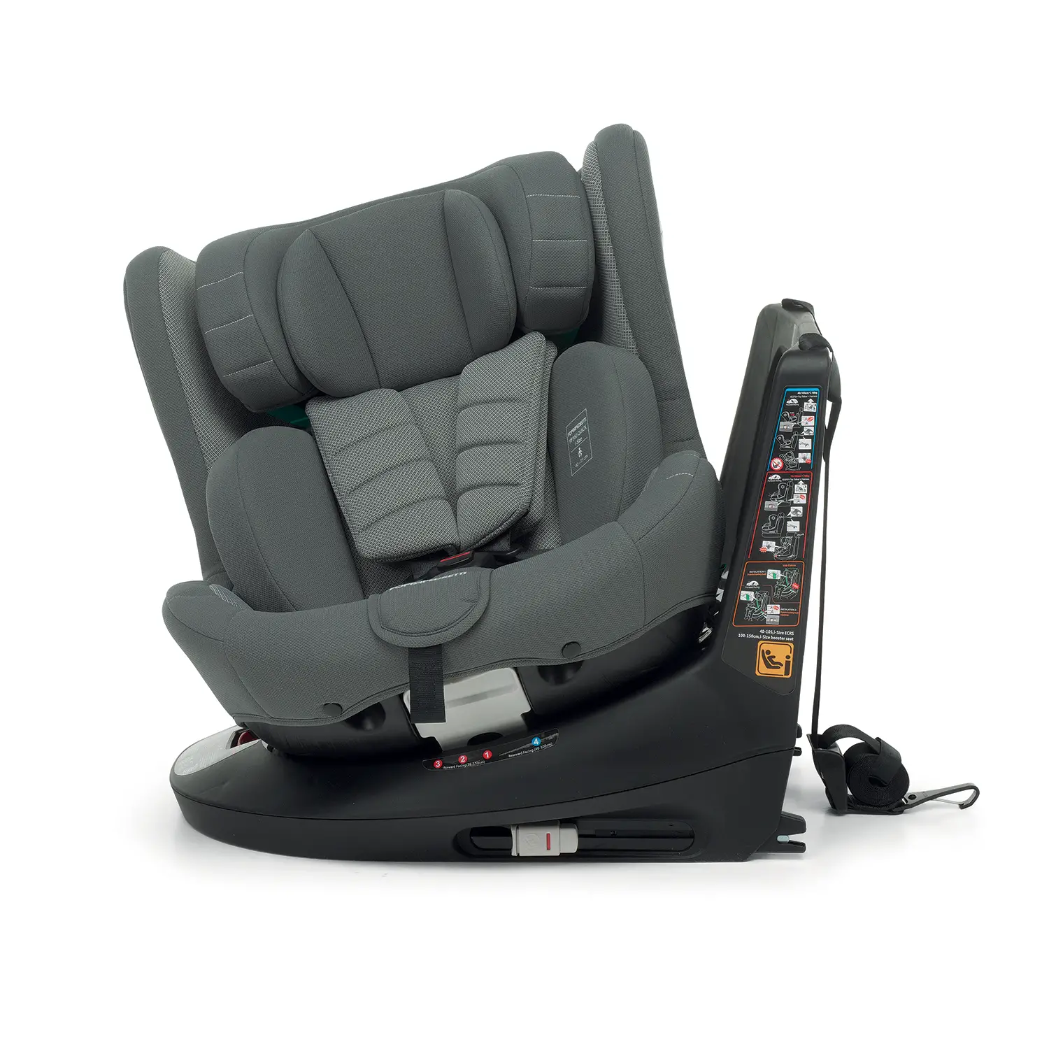 Seggiolino Auto Fp 360 Quick I-Size con Base Grey 40-150 cm Foppapedretti - bambini 40-150 cm (0-12 anni)