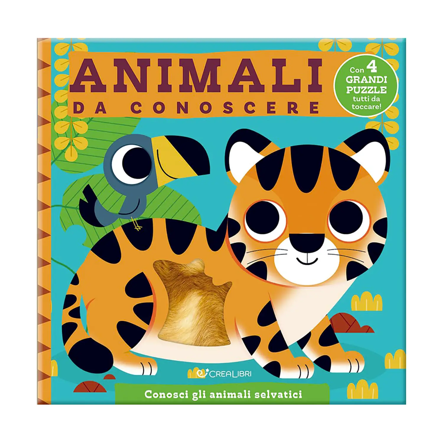 Libro Puzzle Da Accarezzare: Animali Selvatici - Prima biblioteca