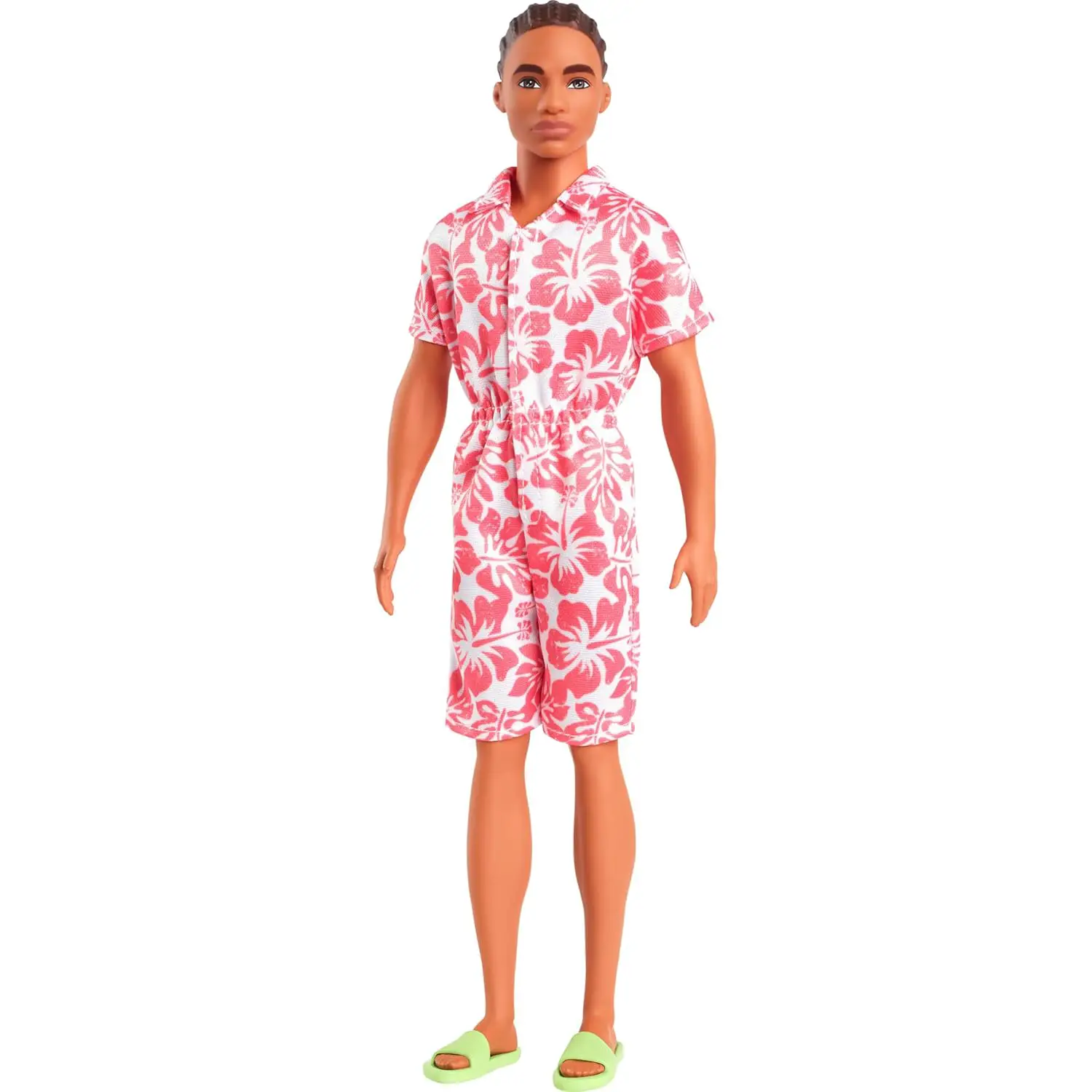 Barbie - Ken Fashionistas n. 235 con Tuta Hawaiana e Sandali Verdi - collezionabili bambina