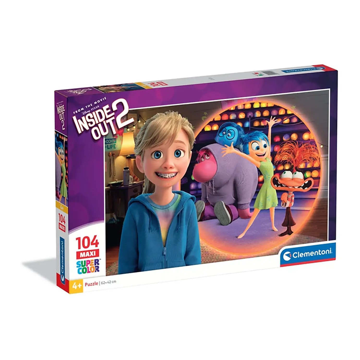 Puzzle 104 Pezzi Maxi Inside Out 2 - 25069 - Puzzle in cartone