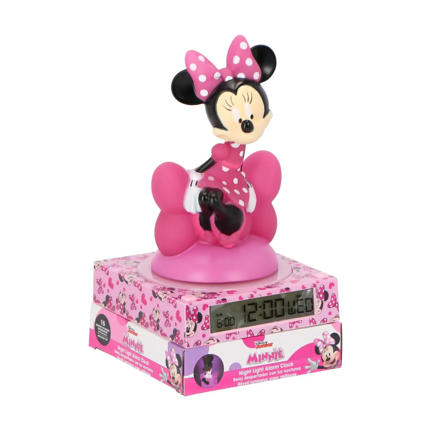 Lampada 3D Con Sveglia Minnie - tech e accessori