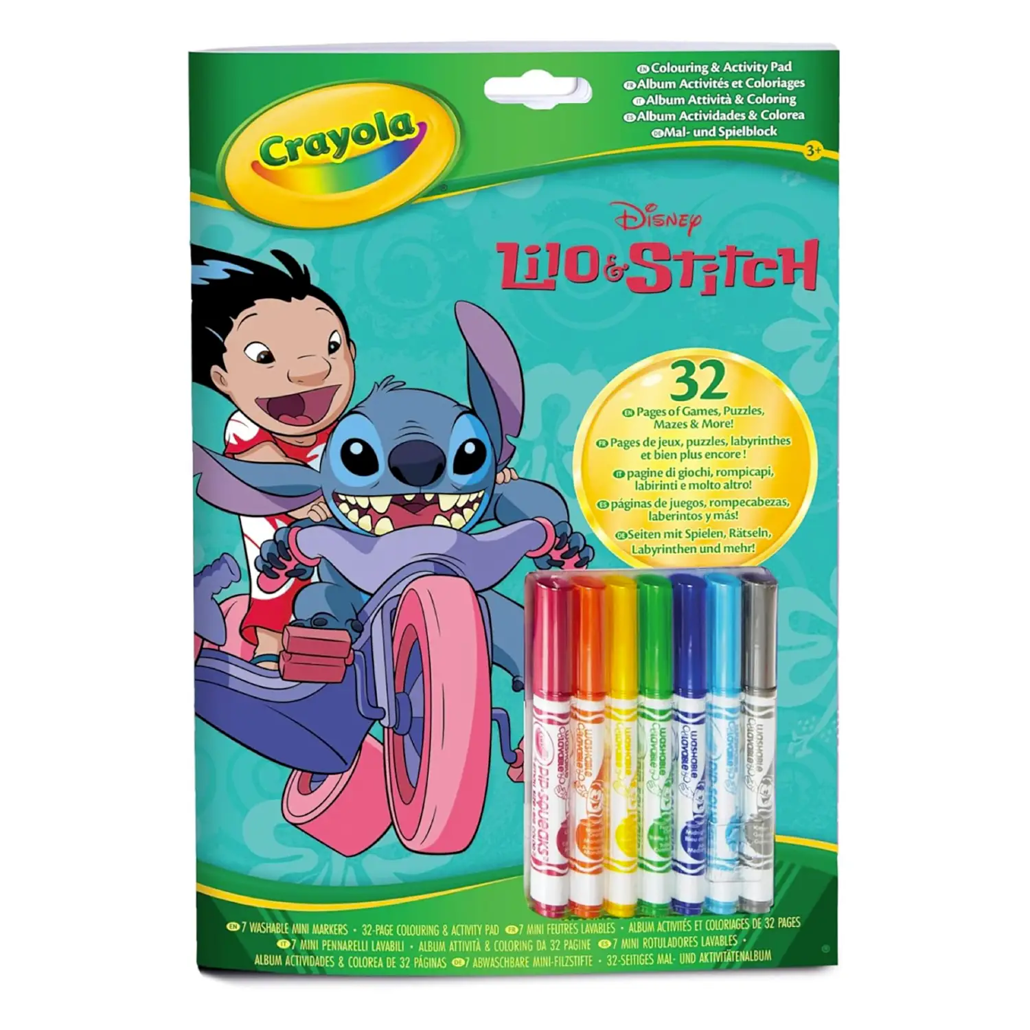 Album Attività Da Colorare Con Pennarelli Lilo & Stitch - Manuali per attività creative
