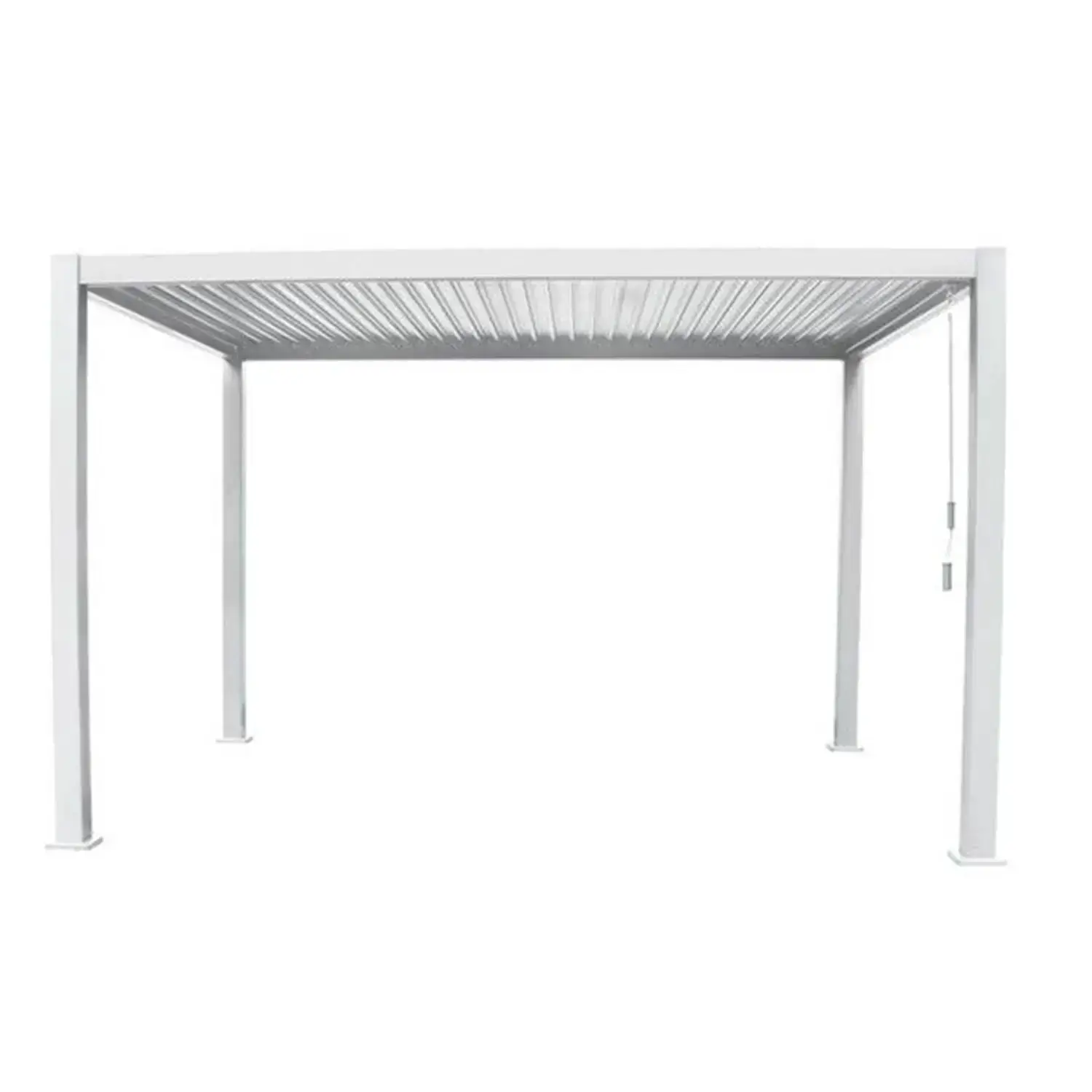 Pergola Palmas 3x4 Bianco H240 Salmar - gazebi in ferro