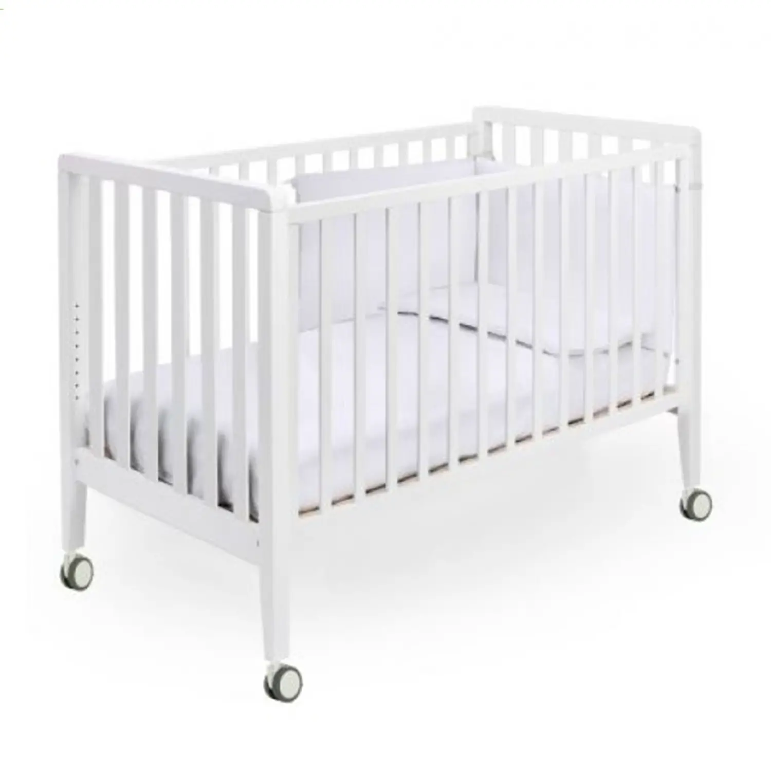 Lettino Evolutivo Win Pali Bianco 6in1 con Tessile Righe Tortora - collezioni