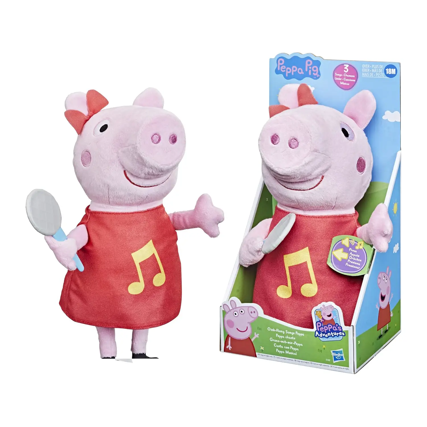 Peppa Pig Peluche Cantante - Oink-Along Songs Peppa Lingua Inglese - peluches 0/36 mesi