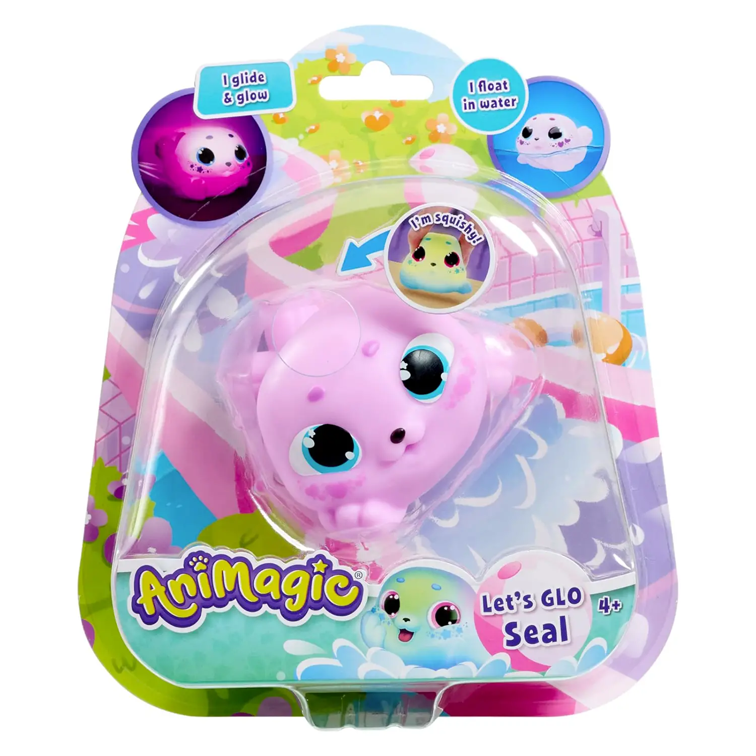 Animagic Let's Glo Seal Rosa - collezionabili bambina