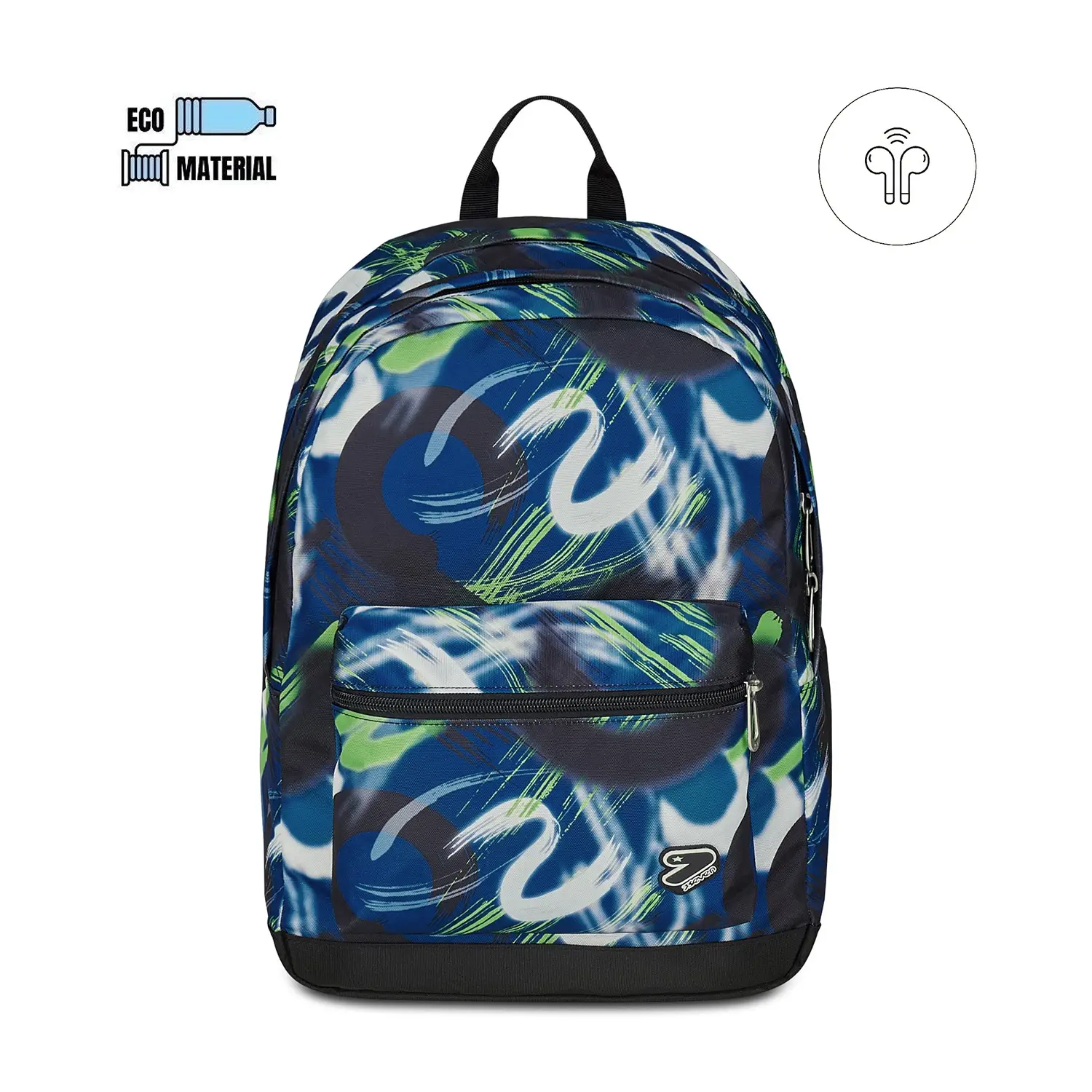 Zaino Scuola Pro Xxl Grs Earphones Wireless Blue Deep - zaini scuola