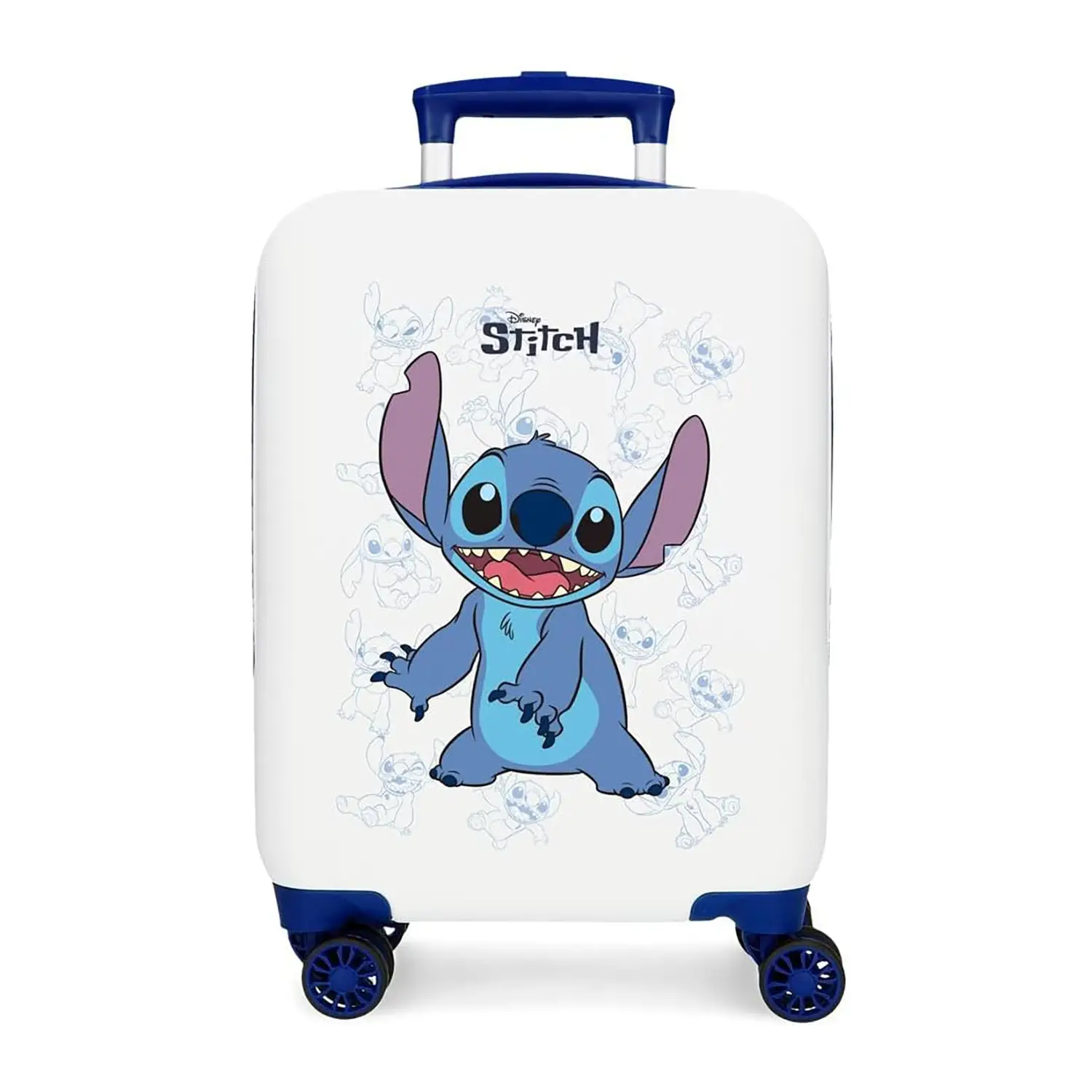 Happy Stitch Trolley Abs 50 Cm 4 Ruote Bianco -