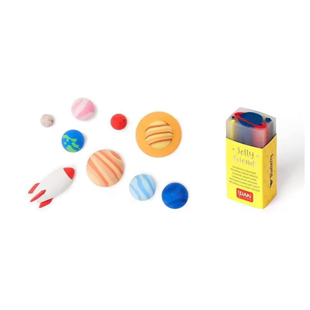 Legami - Solar System, Set di 9 Gomme -