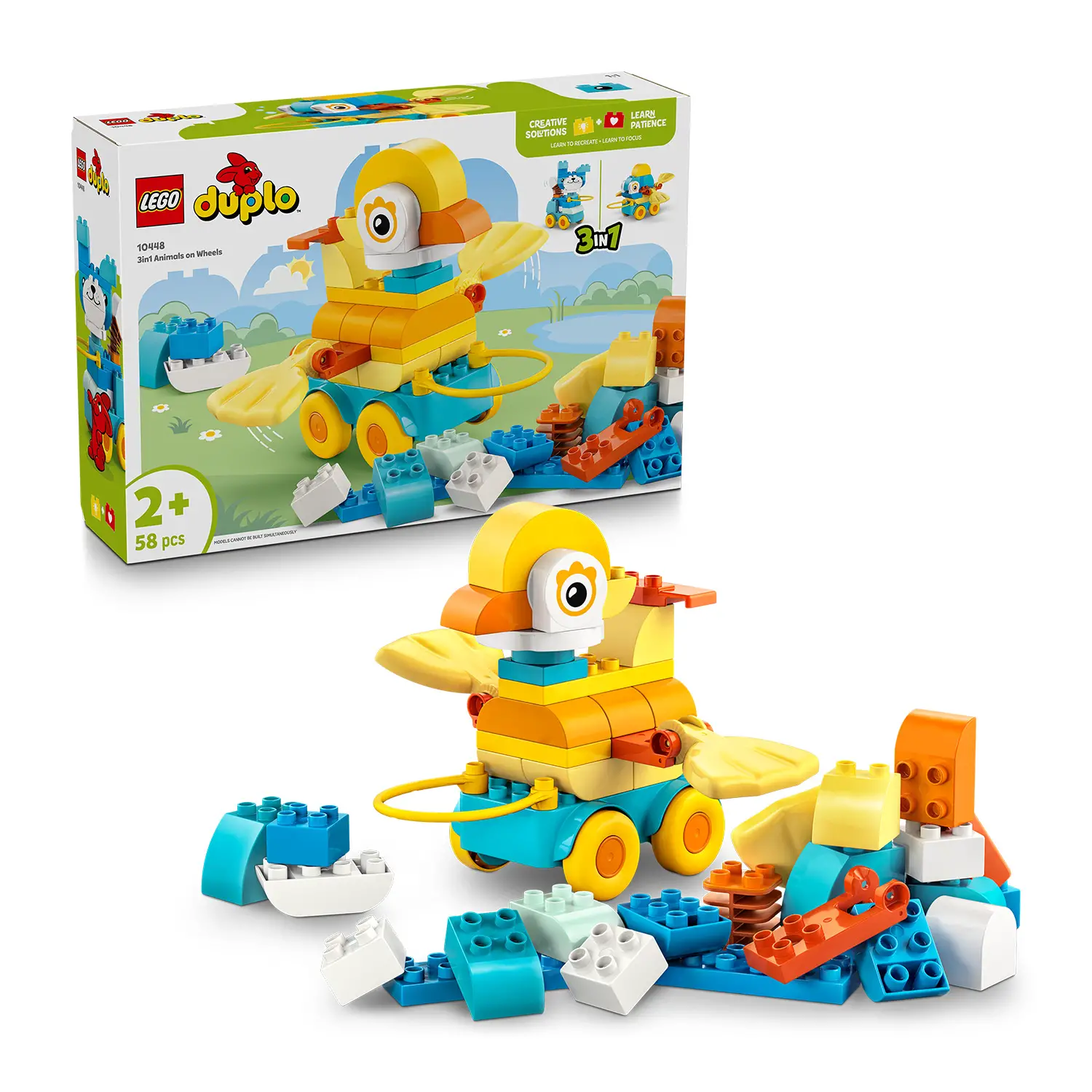 Lego Duplo Animali su Ruote 3 in 1 10448 - Costruzioni in plastica
