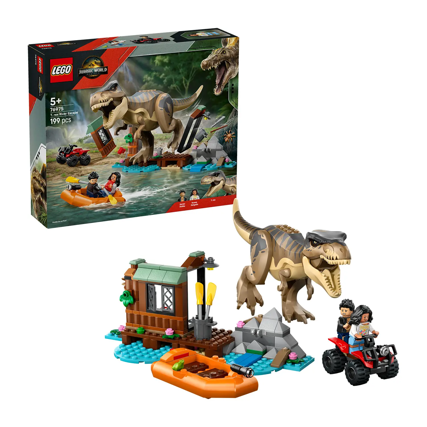 Lego Jurassic World Fuga sul Fiume Dal T. Rex 76975 - lego