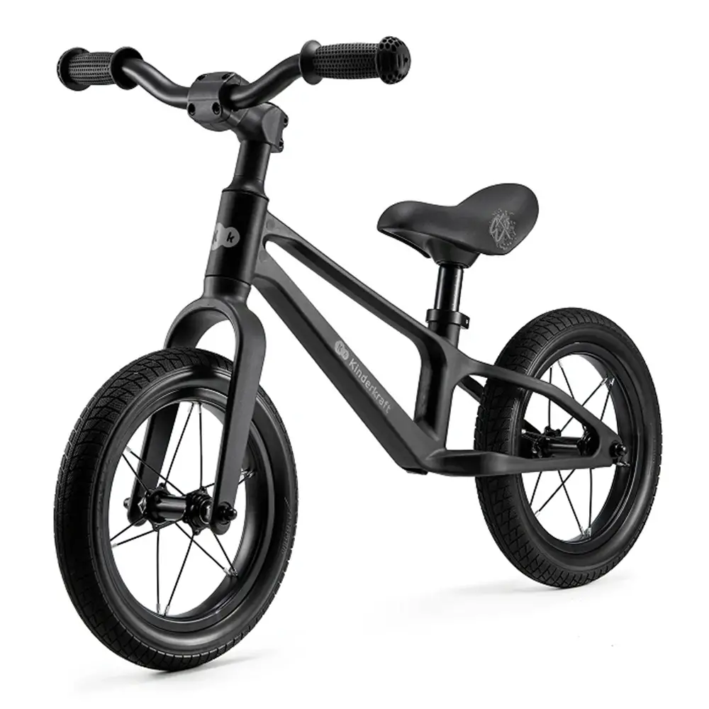 Kinderkraft Bicicletta Senza Pedali ETER Nera - Tricicli e primi passi