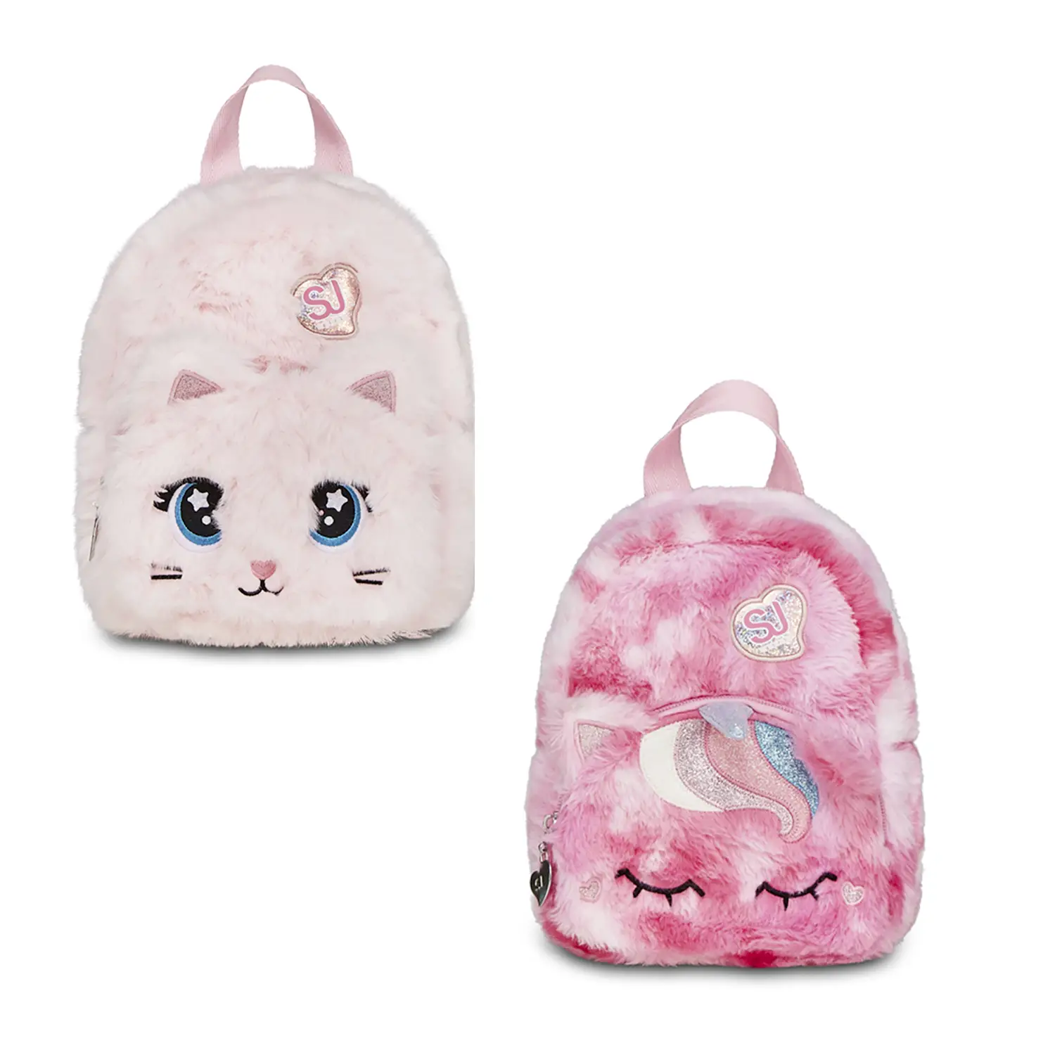 Sj Gang Plushy Mini Zainetto Fantasie Assortite Unicorno E Gattino - valige e borse da viaggio