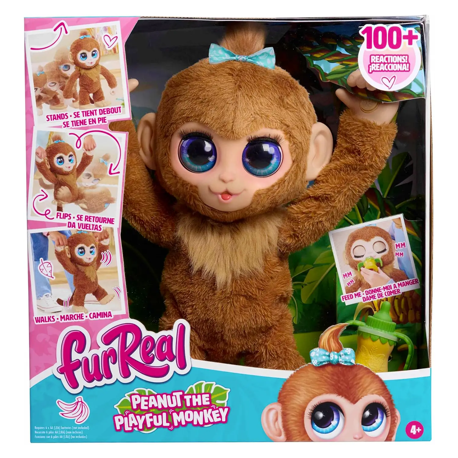FurReal Peanut La Scimmia Giocherellona - peluches 0/36 mesi