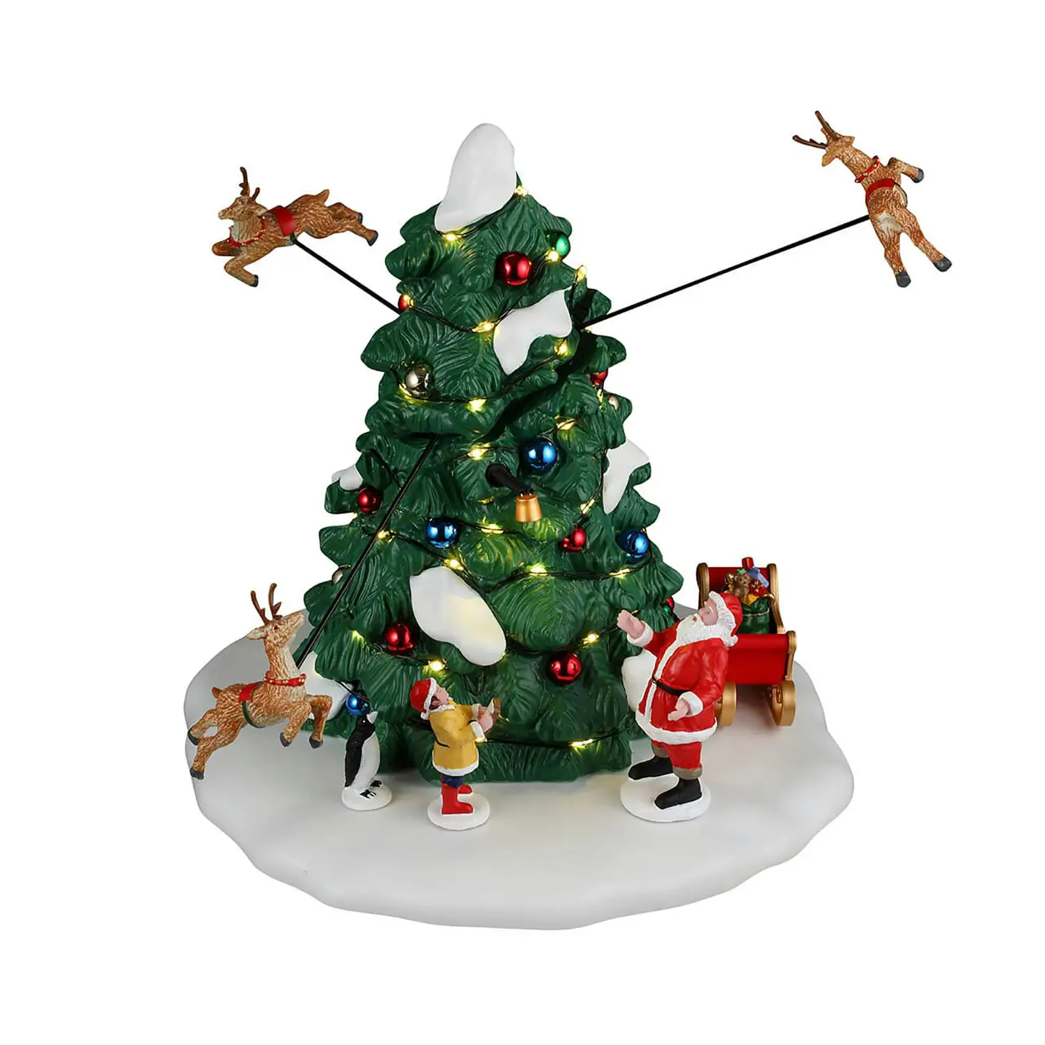Lemax Reindeer Races 2025 – Scena Natalizia Animata con Luci - scene e villaggi